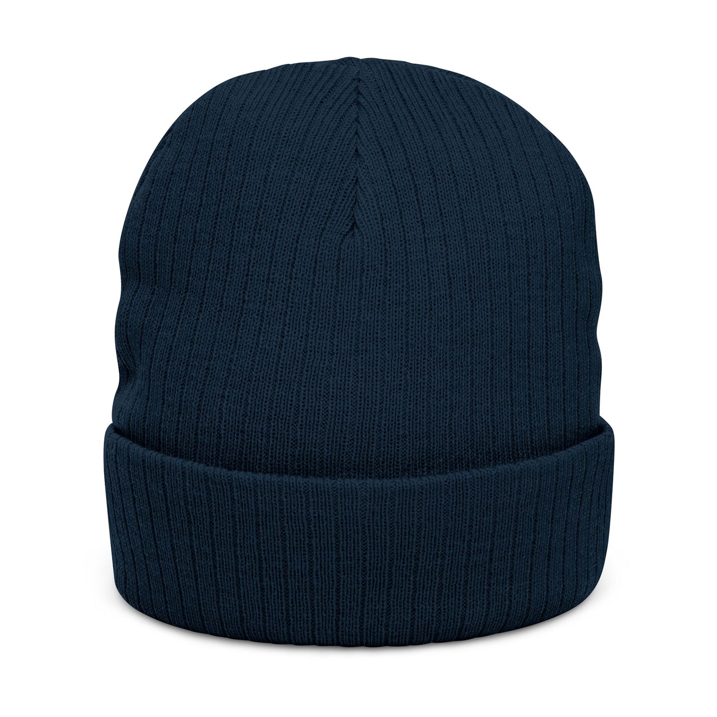Trendy Ribbed Knit Beanie with 'Qui!' Embroidery – Stylish Winter Accessory for All Seasons