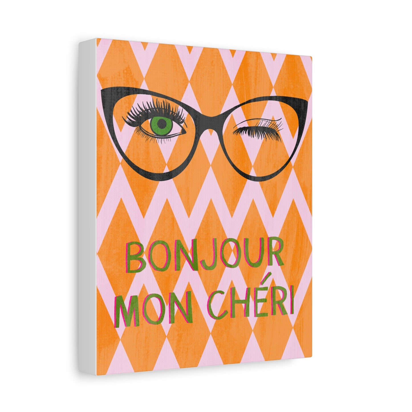 Canvas Wall Art - Bonjour Mon Cheri