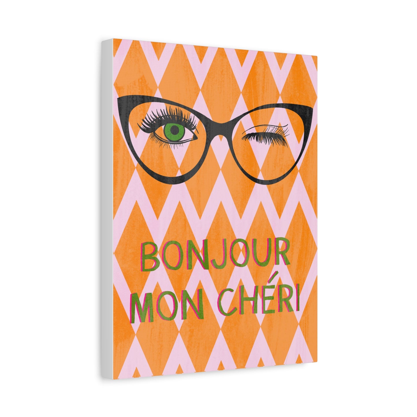 Canvas Wall Art - Bonjour Mon Cheri