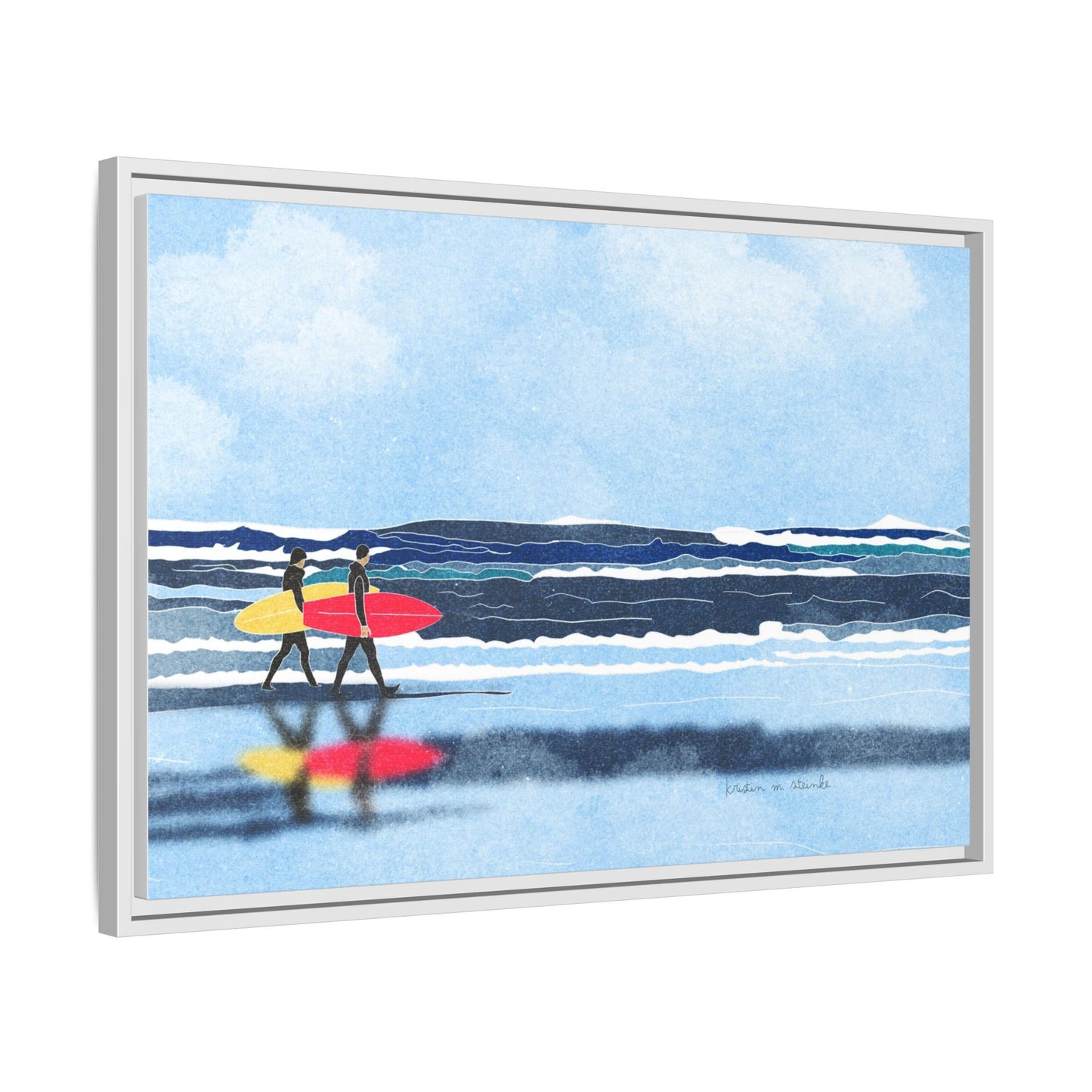 Canvas Print Surfers Wall Art