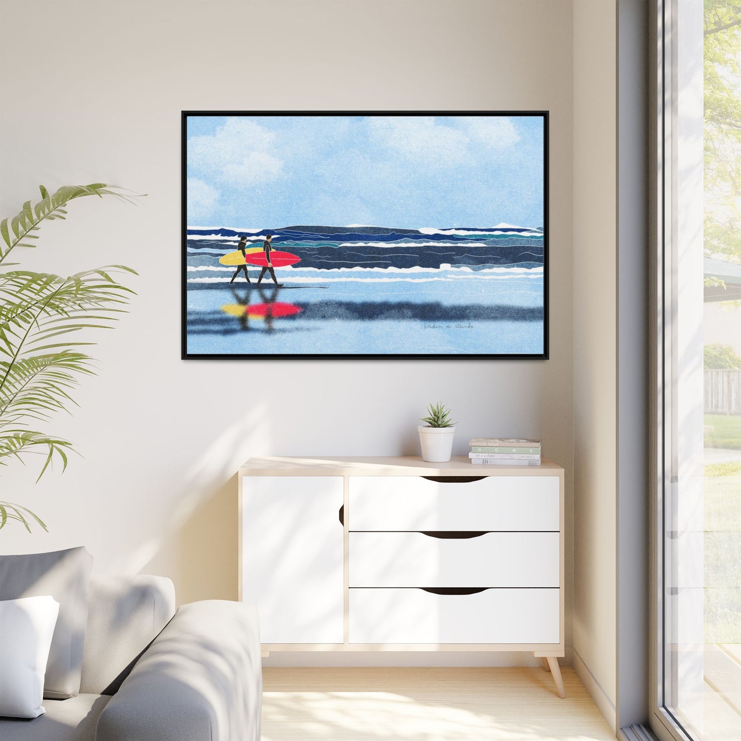 Canvas Print Surfers Wall Art