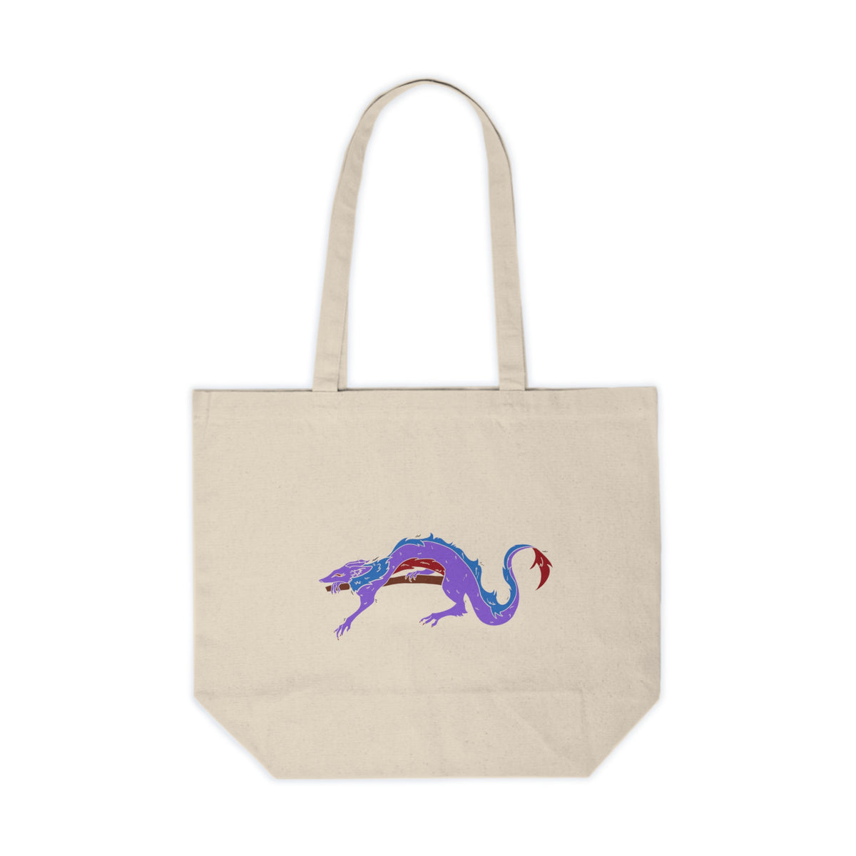 Fierce Dragon Canvas Tote Bag — Original art by Olivia Lagerlof