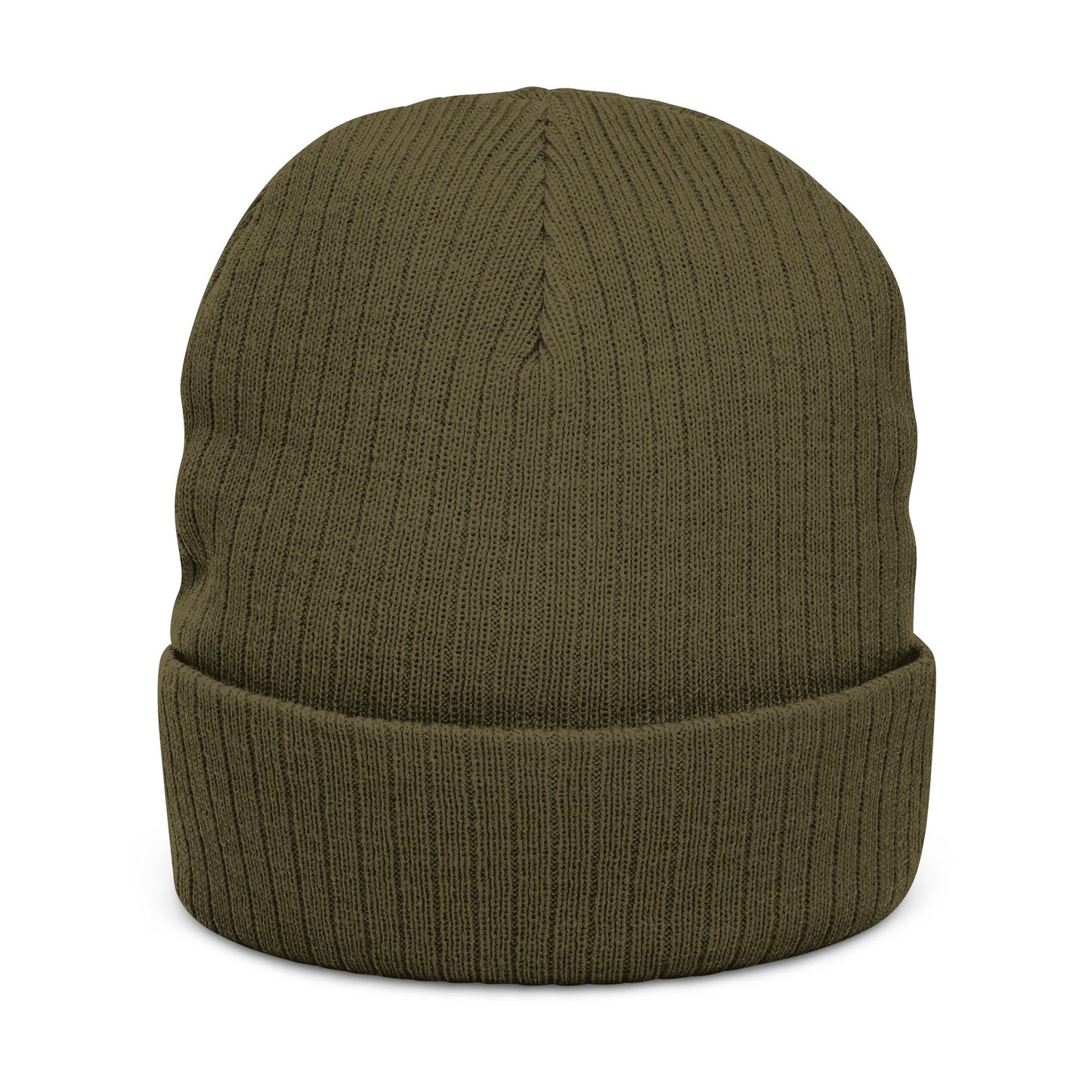 Trendy Ribbed Knit Beanie with 'Qui!' Embroidery – Stylish Winter Accessory for All Seasons
