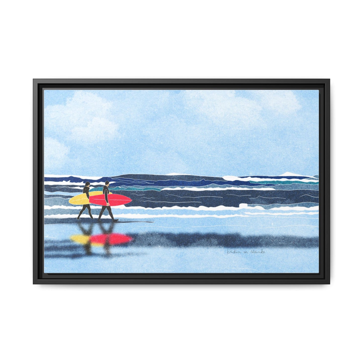 Canvas Print Surfers Wall Art