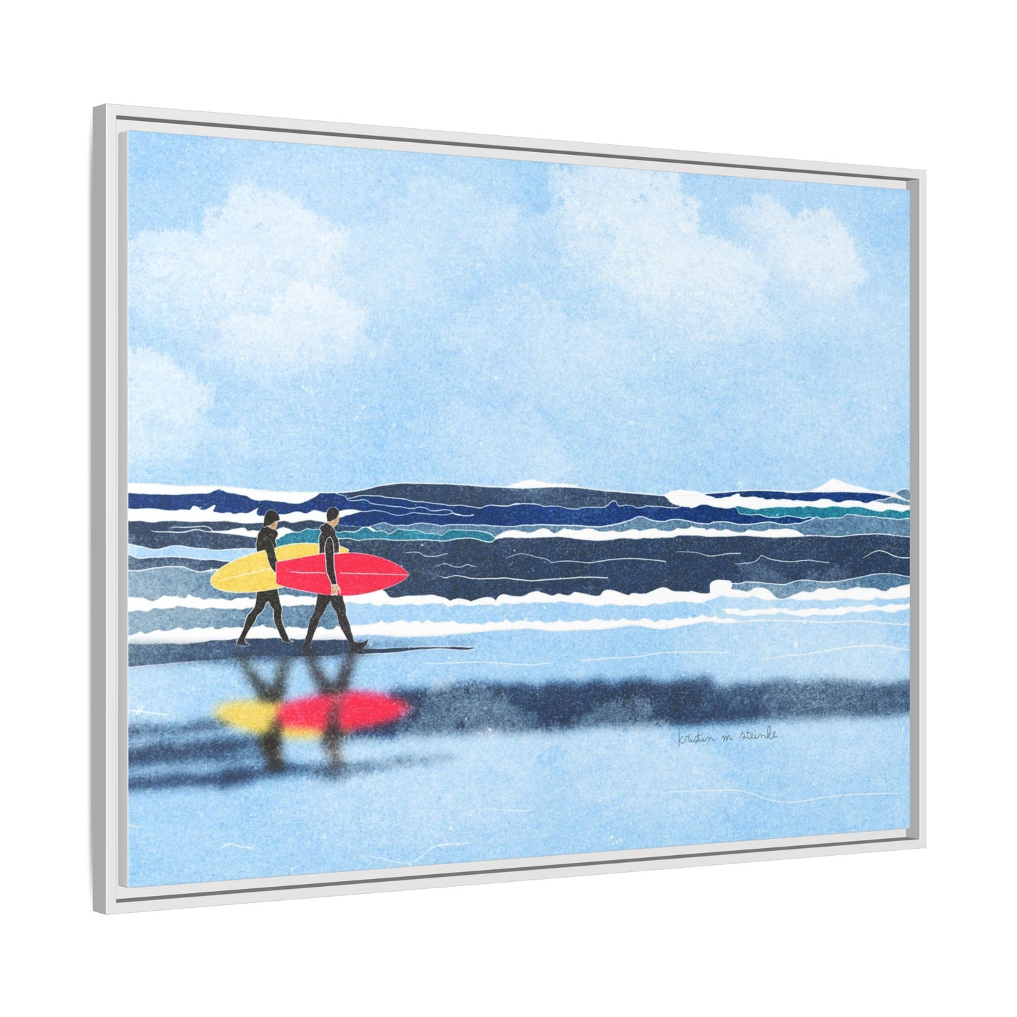 Canvas Print Surfers Wall Art