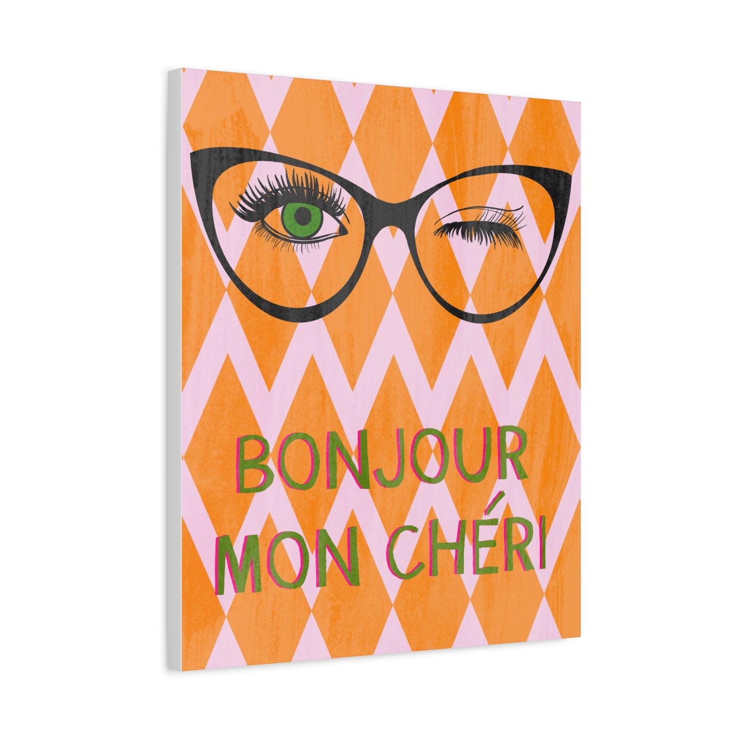 Canvas Wall Art - Bonjour Mon Cheri
