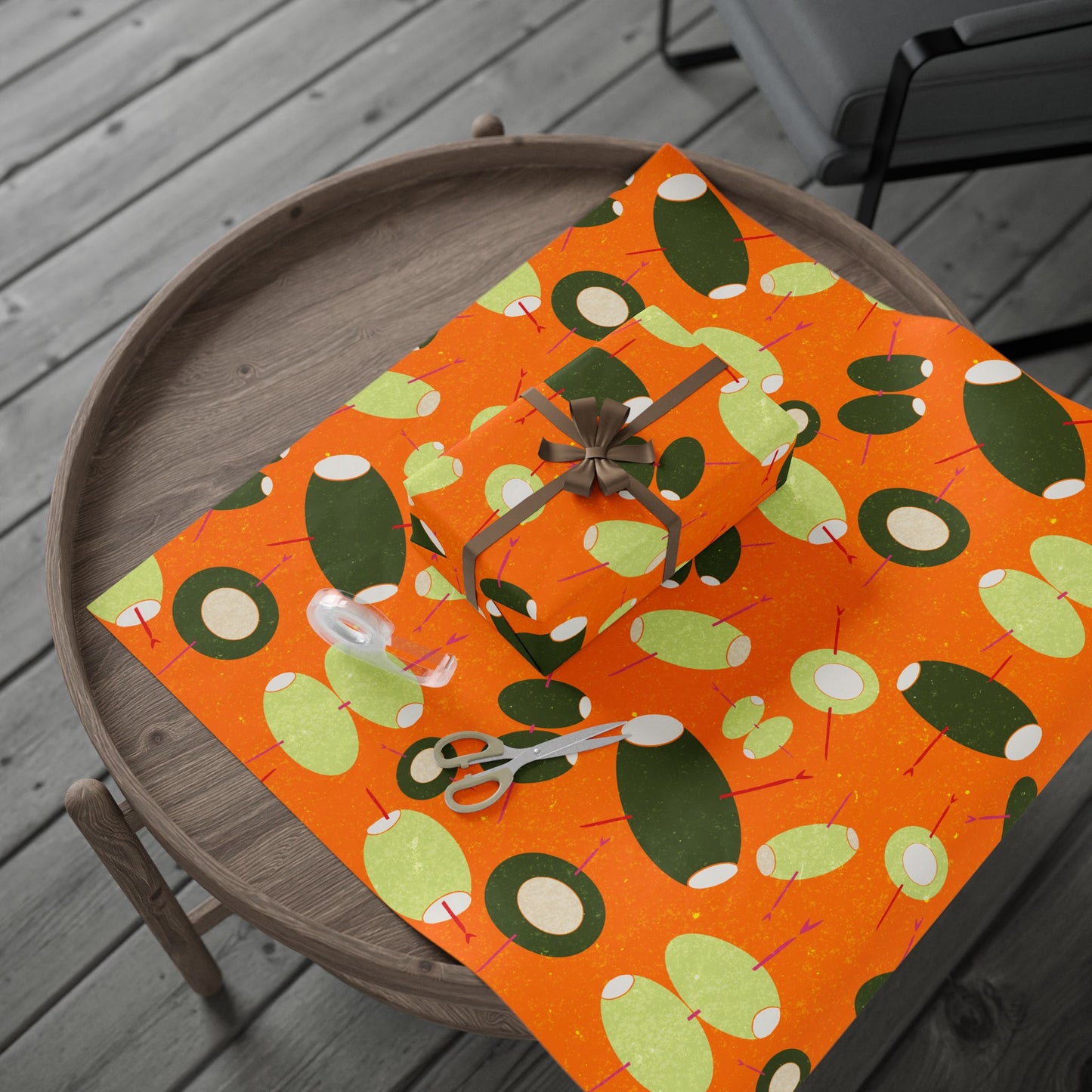 Gift Wrap Papers - stuffed cocktail olives