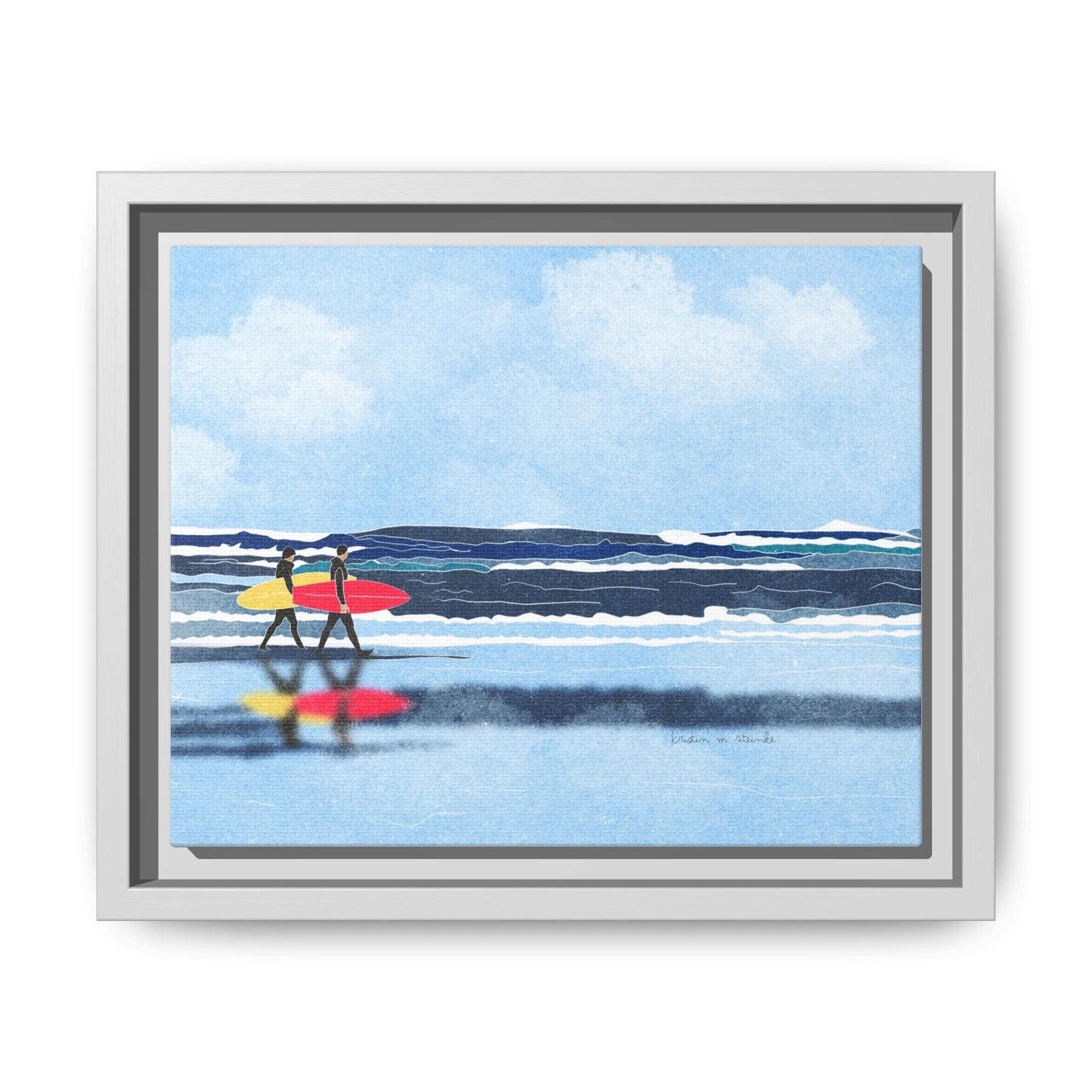 Canvas Print Surfers Wall Art