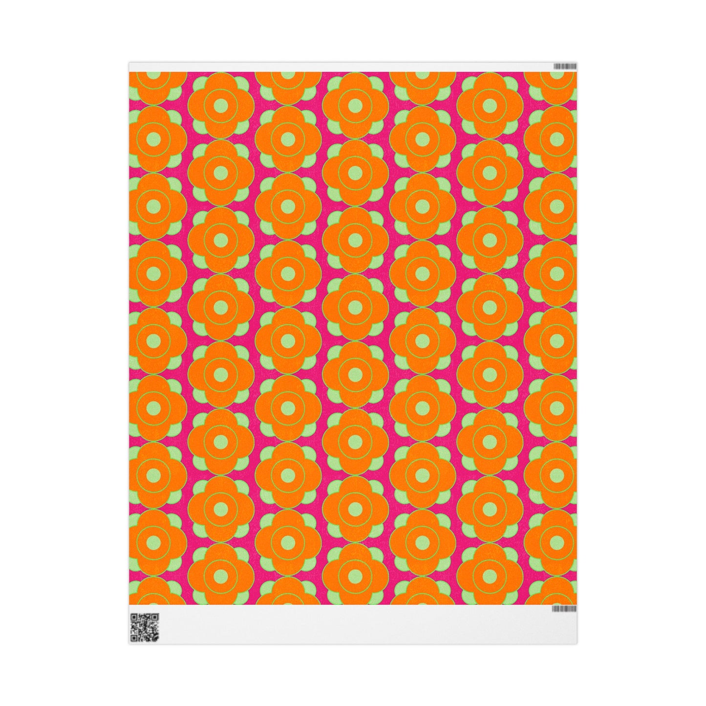 Wrapping Papers - Modern Daisy Design with Mid Century Flair and Bold Colors