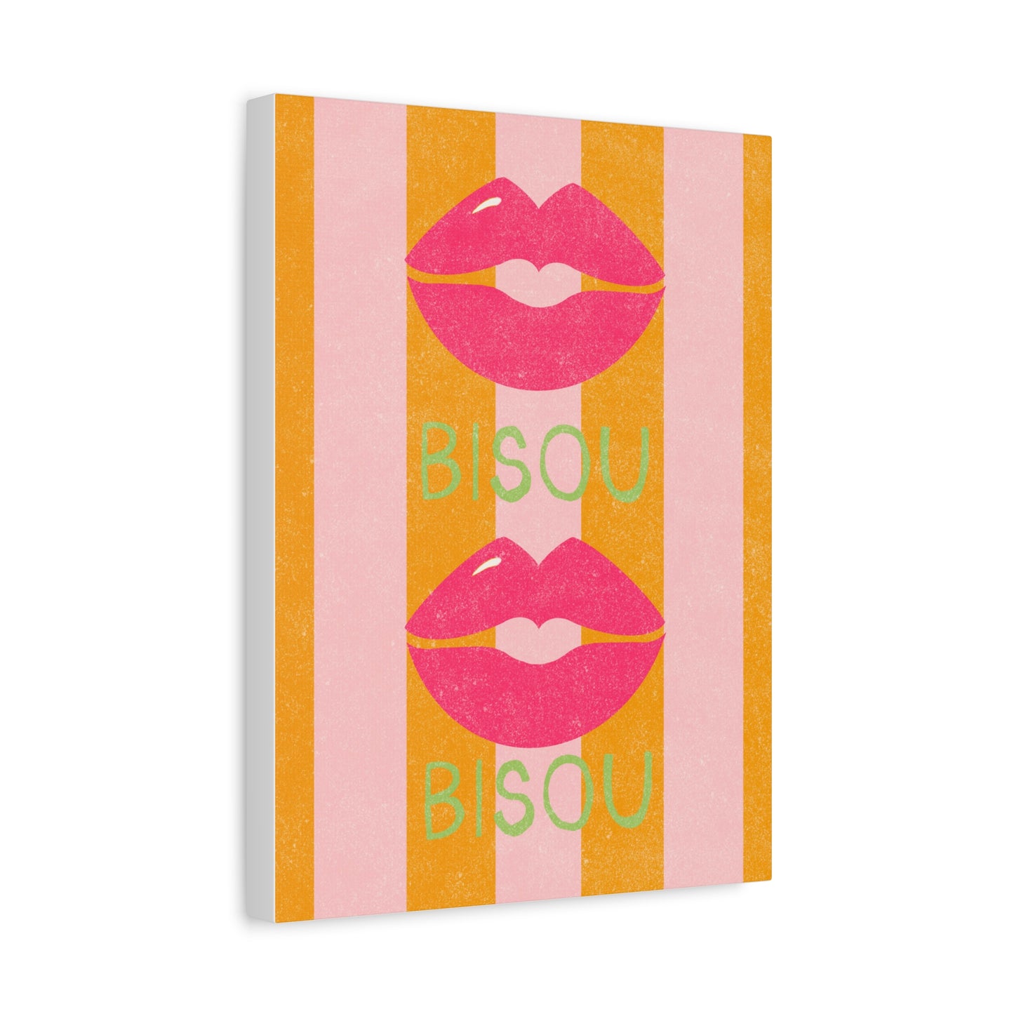 Canvas Print French Kiss Art "Bisou"