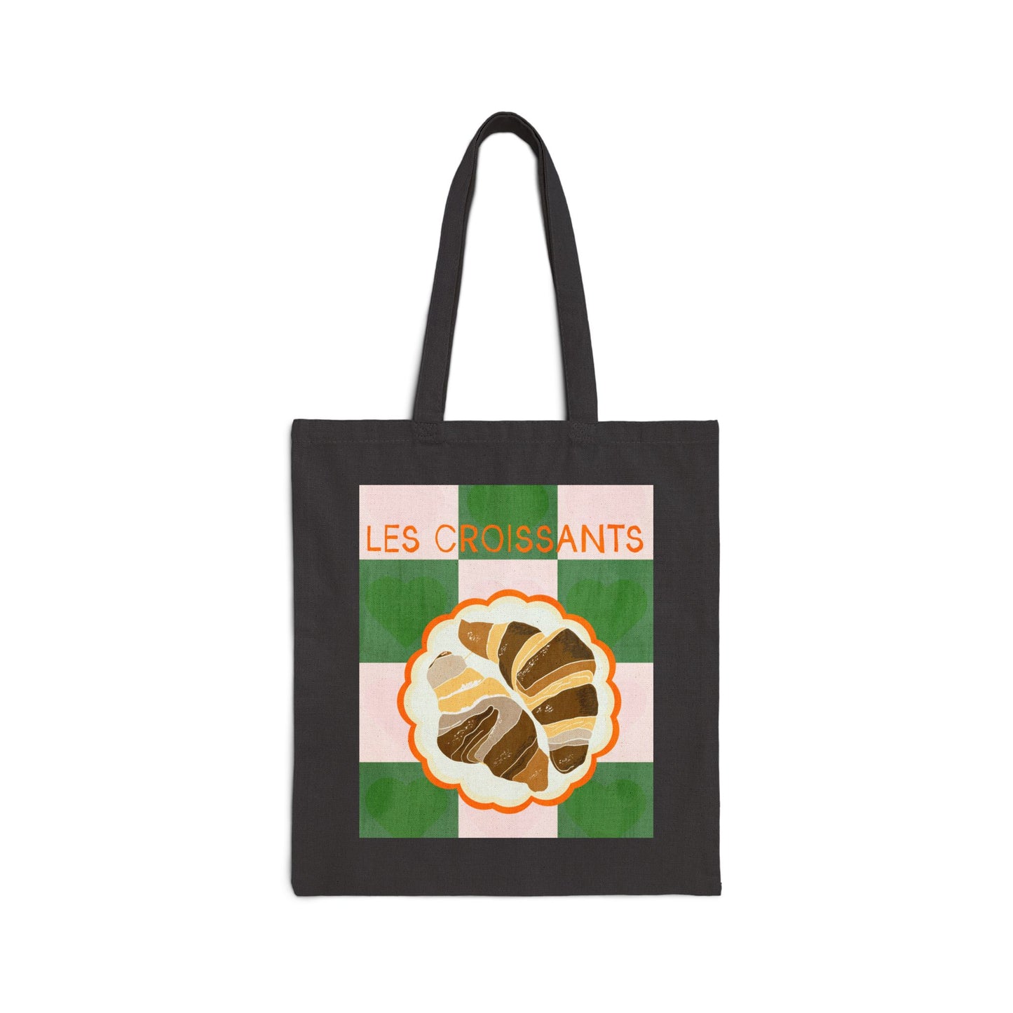 French Foodie Cotton Canvas Tote Bag - Perfect for Grocery Shopping or Outings