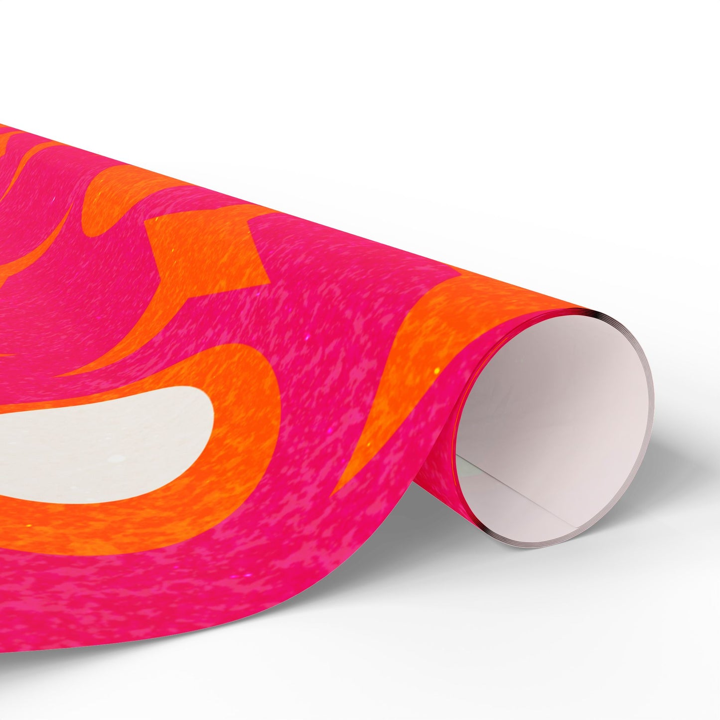 Gift Wrap Papers - Mid-Century Stars and Cocktail Olive Design - Magenta