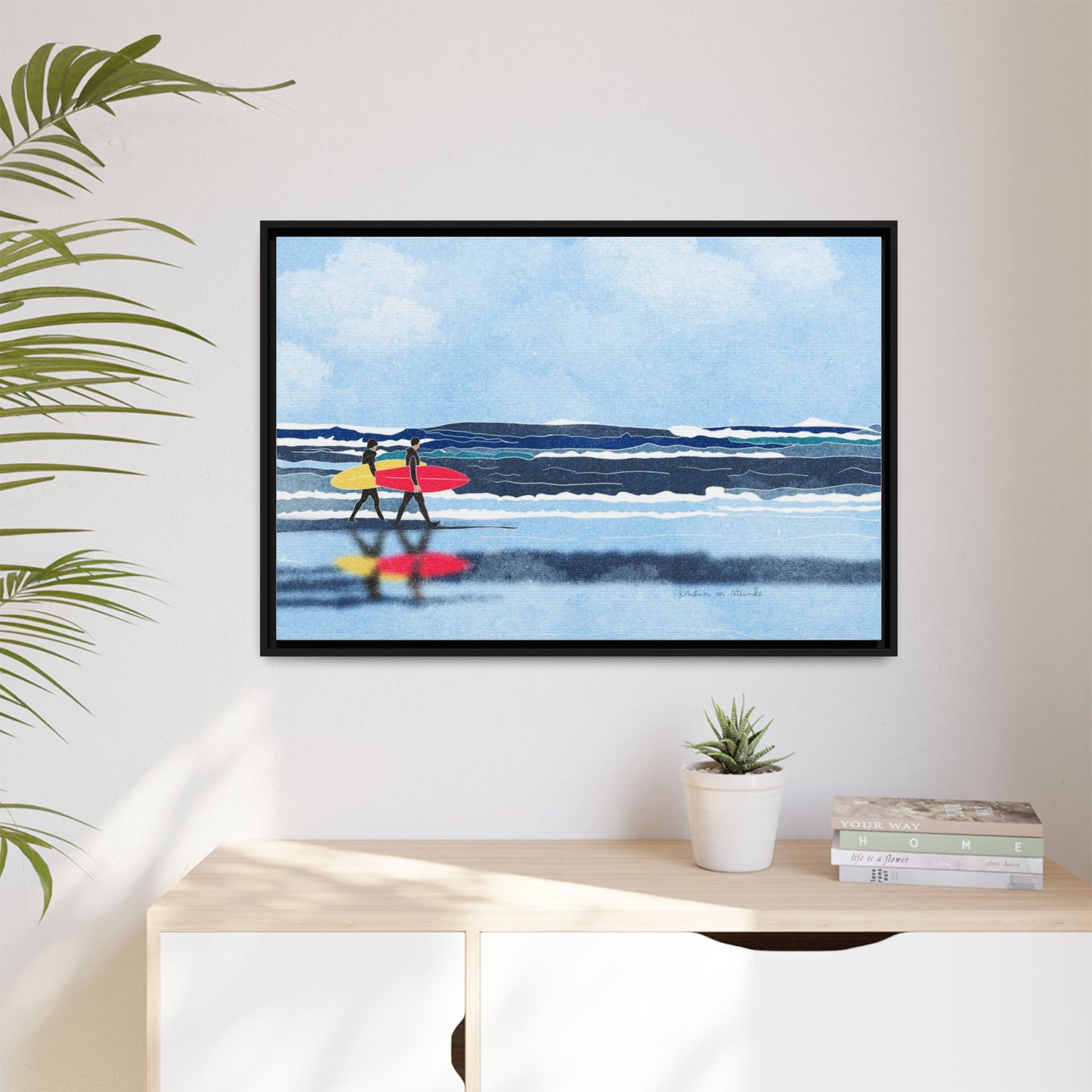 Canvas Print Surfers Wall Art