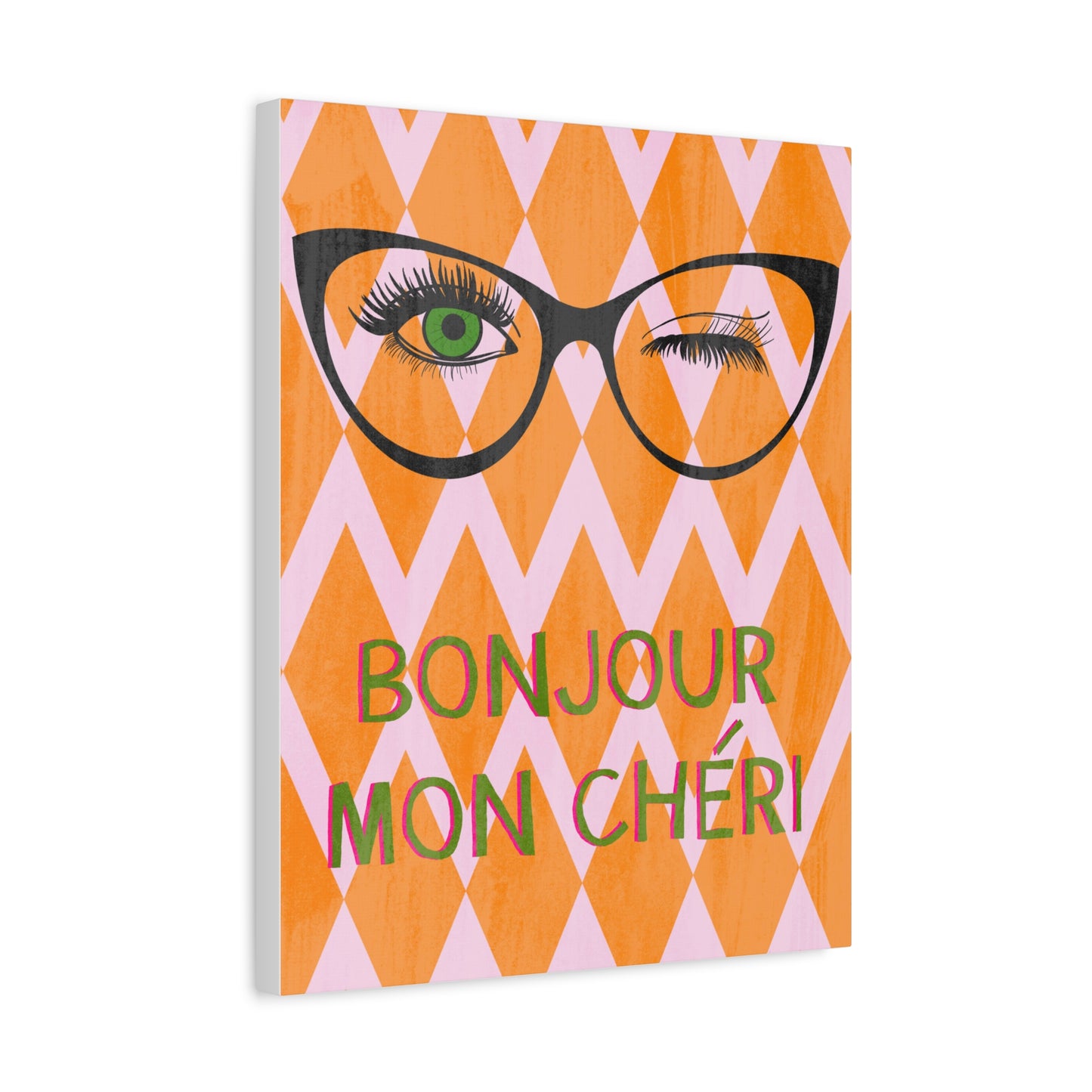 Canvas Wall Art - Bonjour Mon Cheri