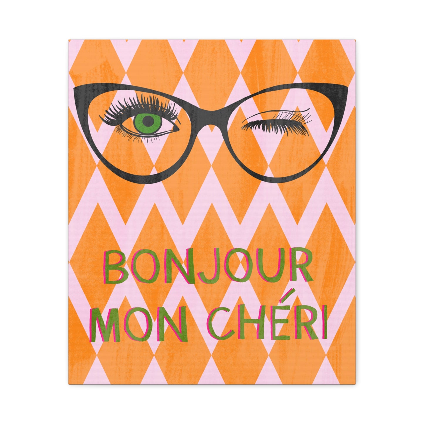 Canvas Wall Art - Bonjour Mon Cheri