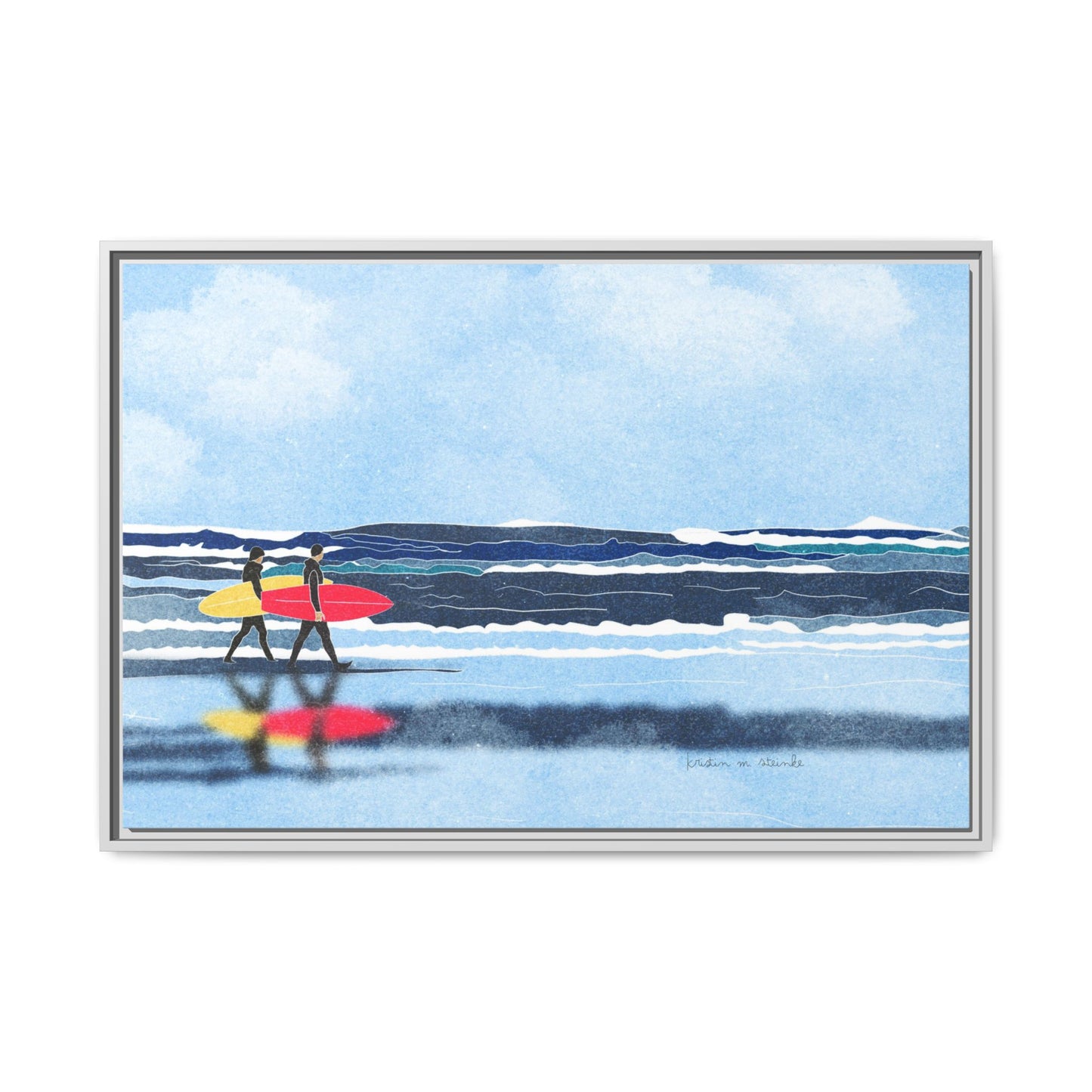 Canvas Print Surfers Wall Art