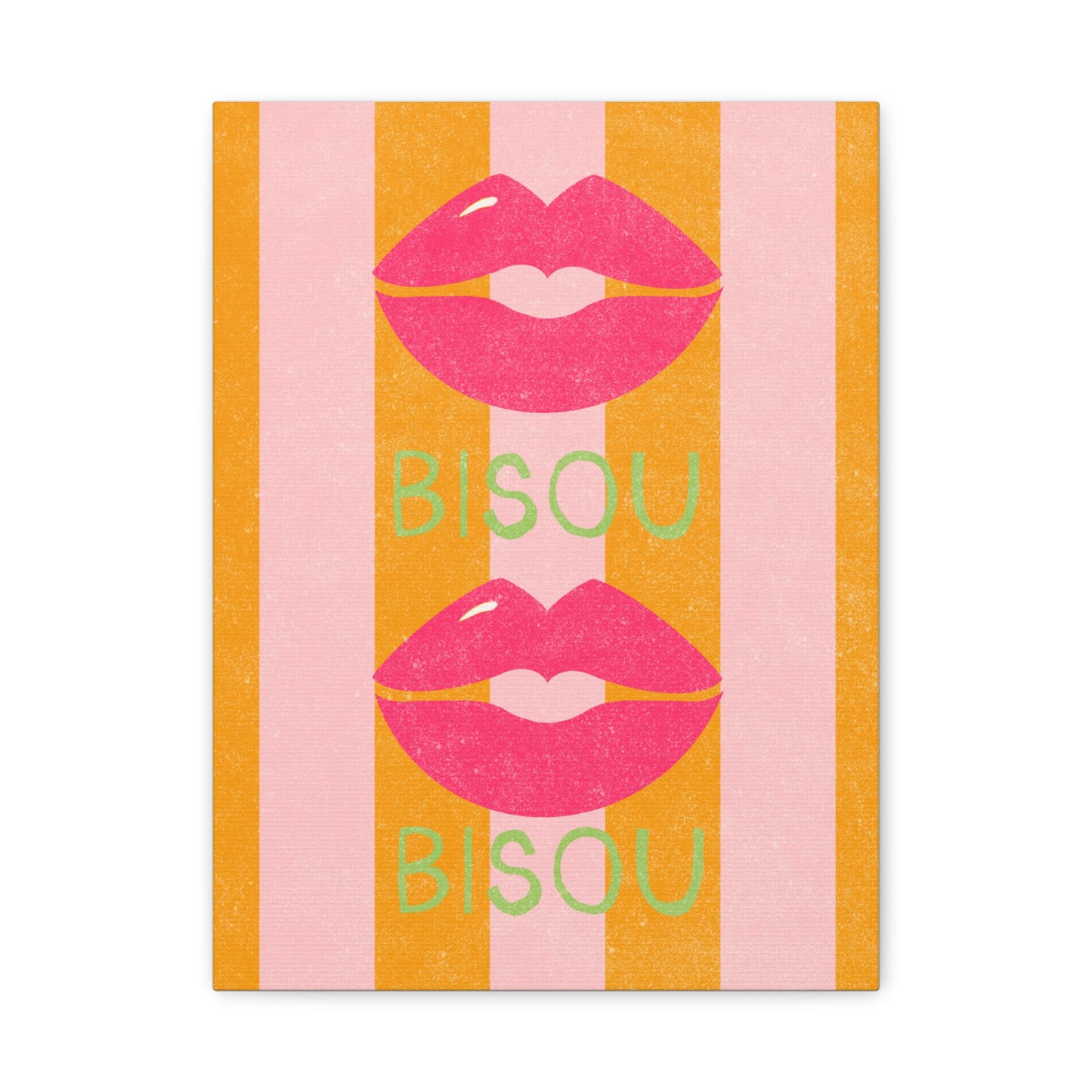 Canvas Print French Kiss Art "Bisou"