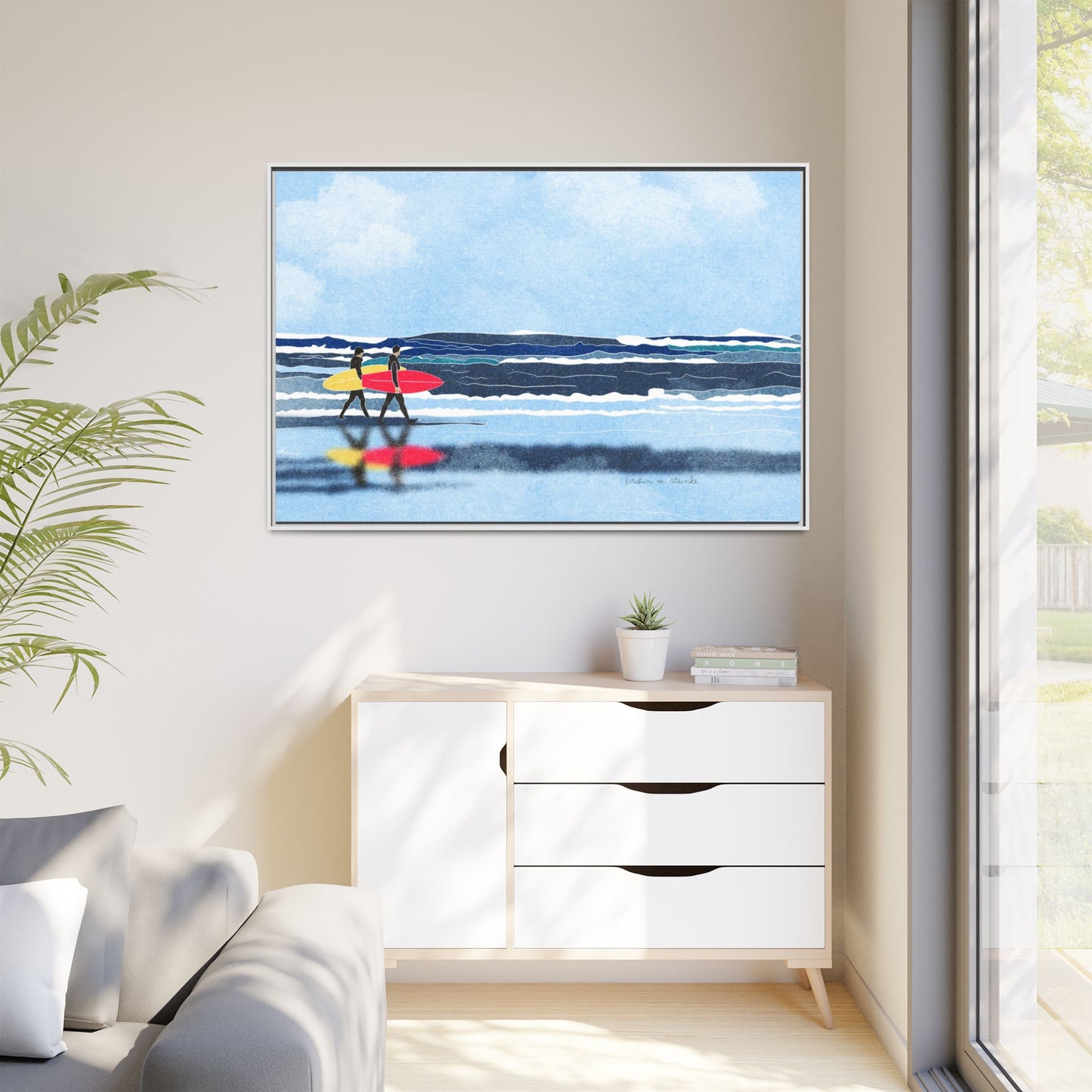 Canvas Print Surfers Wall Art