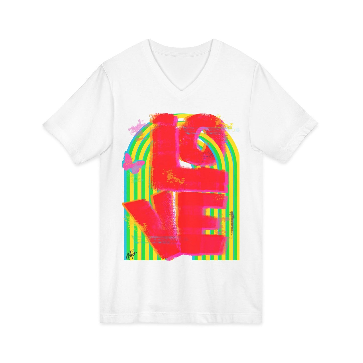 Love V-Neck Tee - Unisex T-Shirt