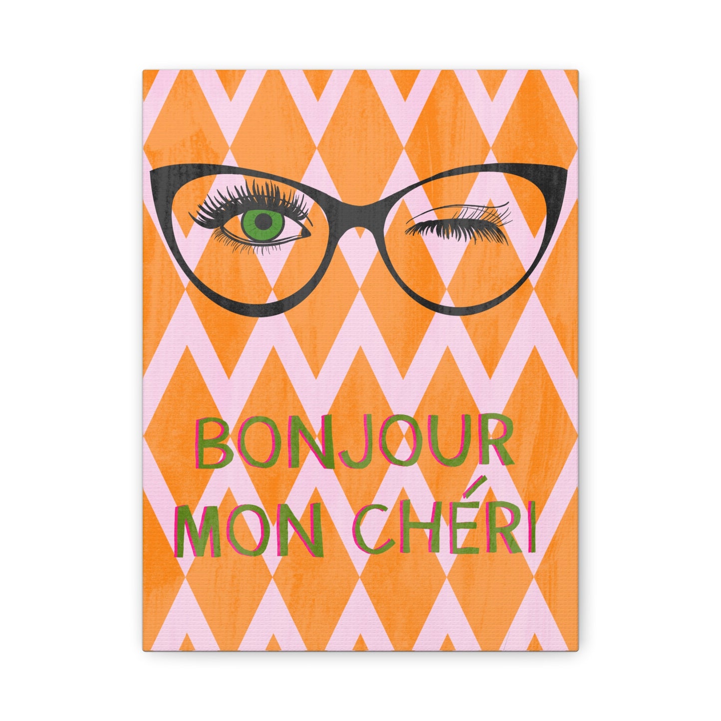 Canvas Wall Art - Bonjour Mon Cheri
