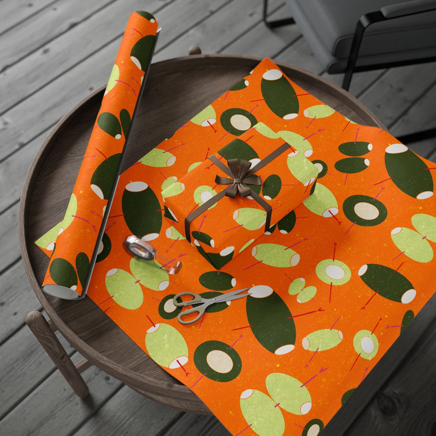 Gift Wrap Papers - stuffed cocktail olives