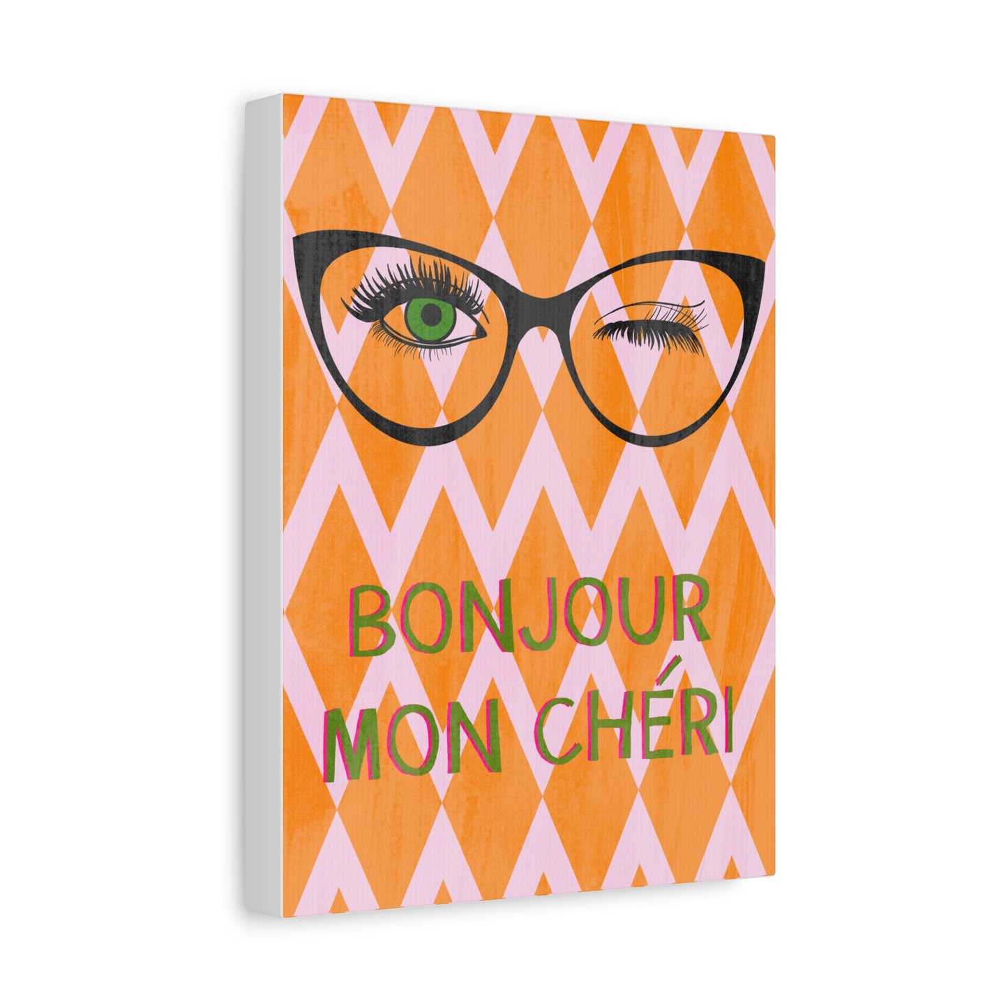 Canvas Wall Art - Bonjour Mon Cheri