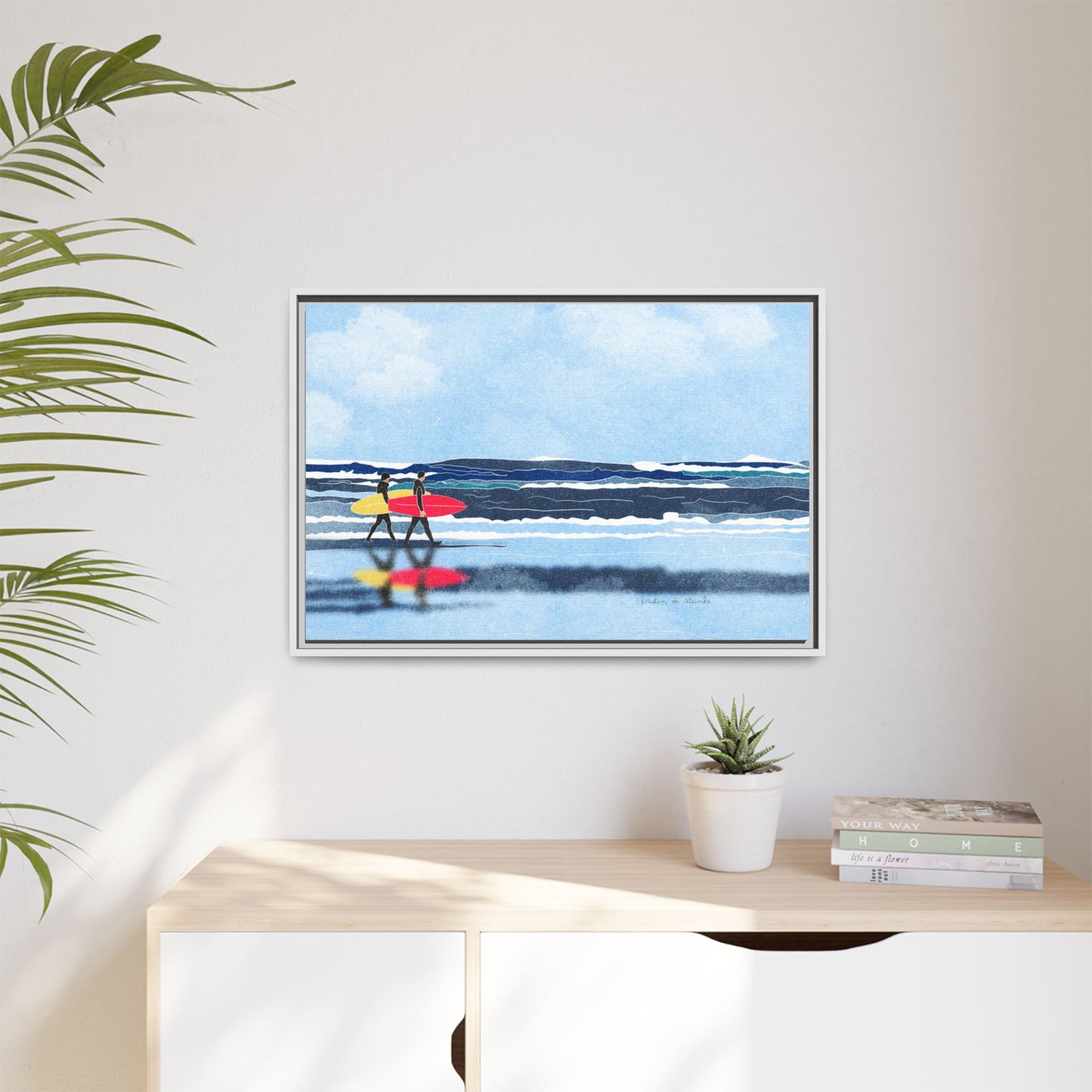 Canvas Print Surfers Wall Art
