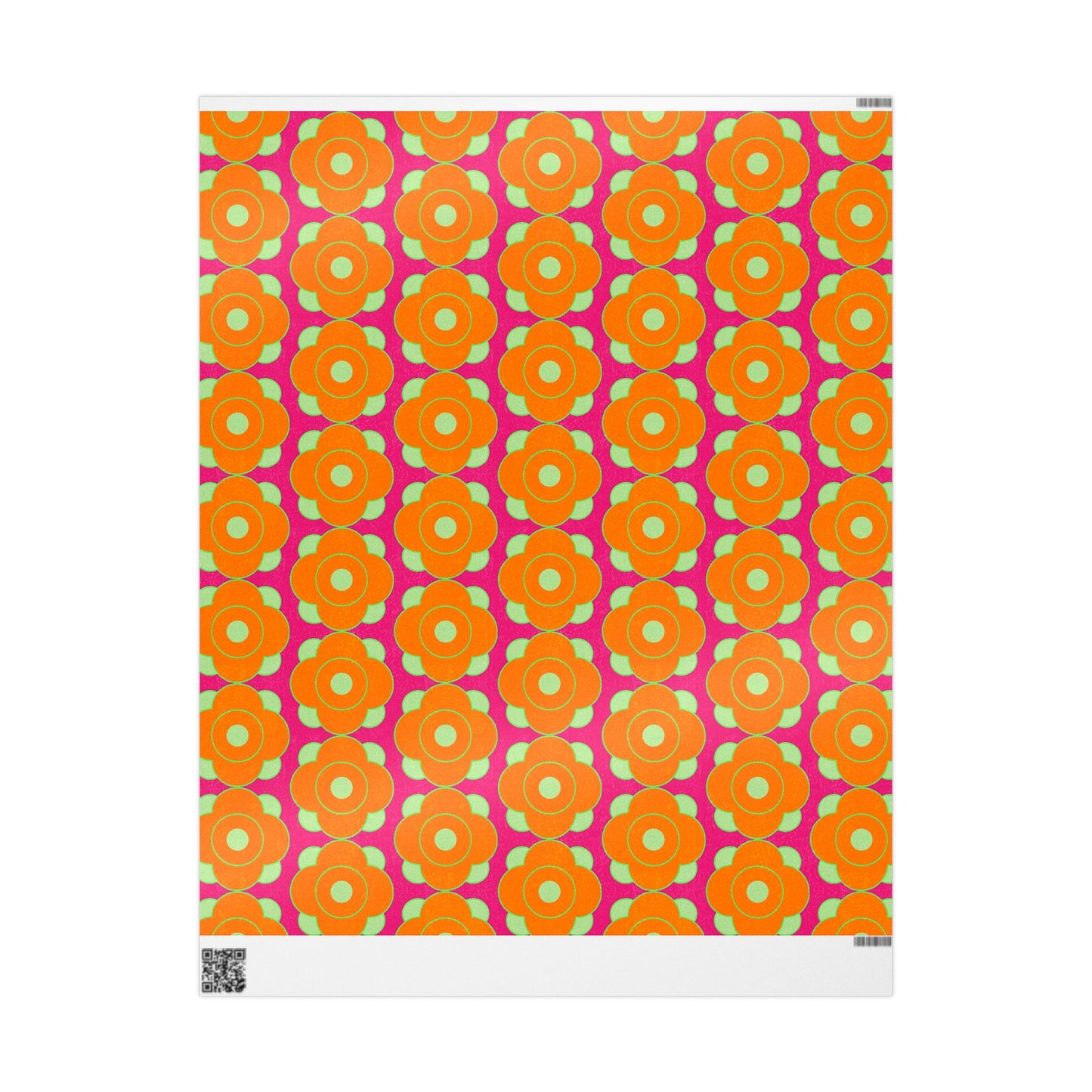 Wrapping Papers - Modern Daisy Design with Mid Century Flair and Bold Colors