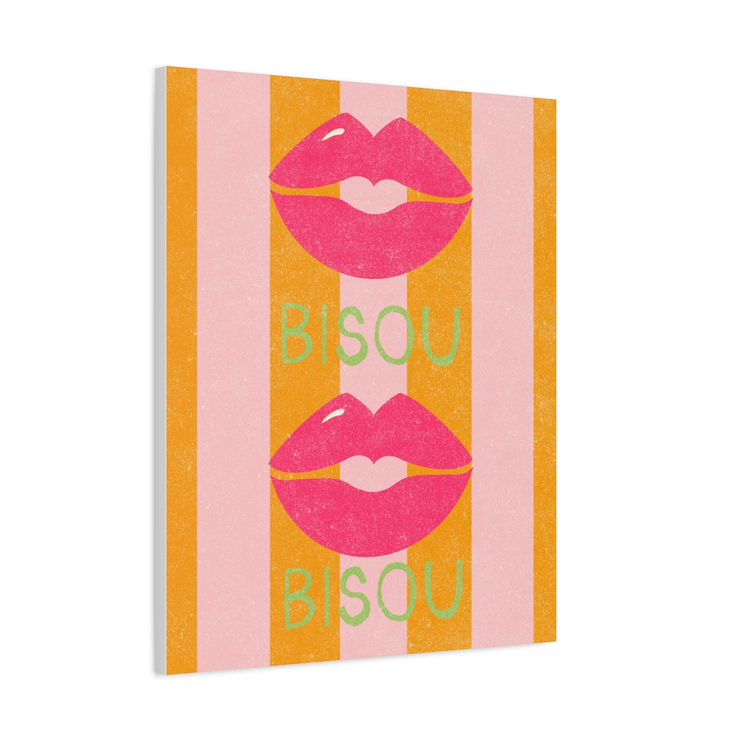 Canvas Print French Kiss Art "Bisou"