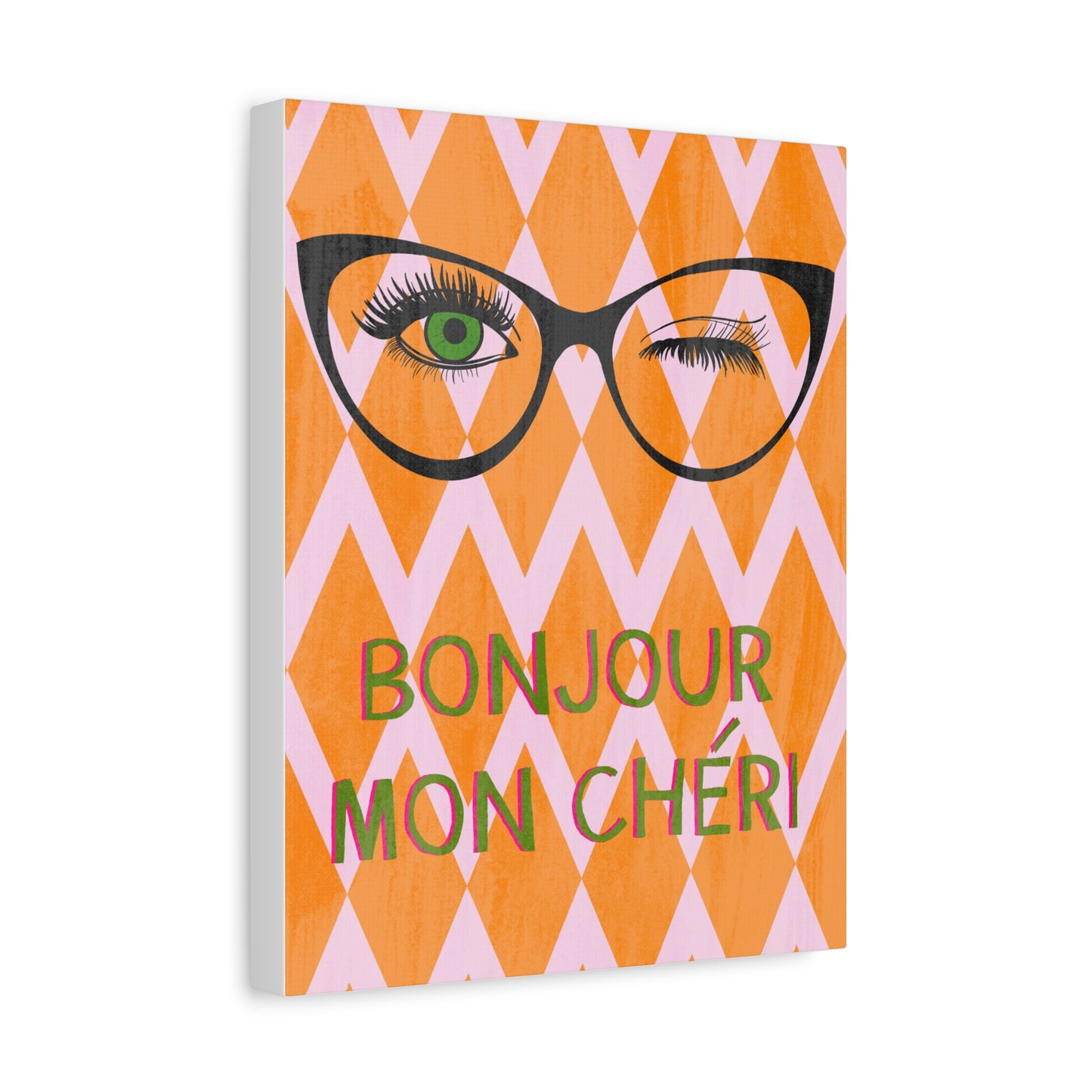 Canvas Wall Art - Bonjour Mon Cheri