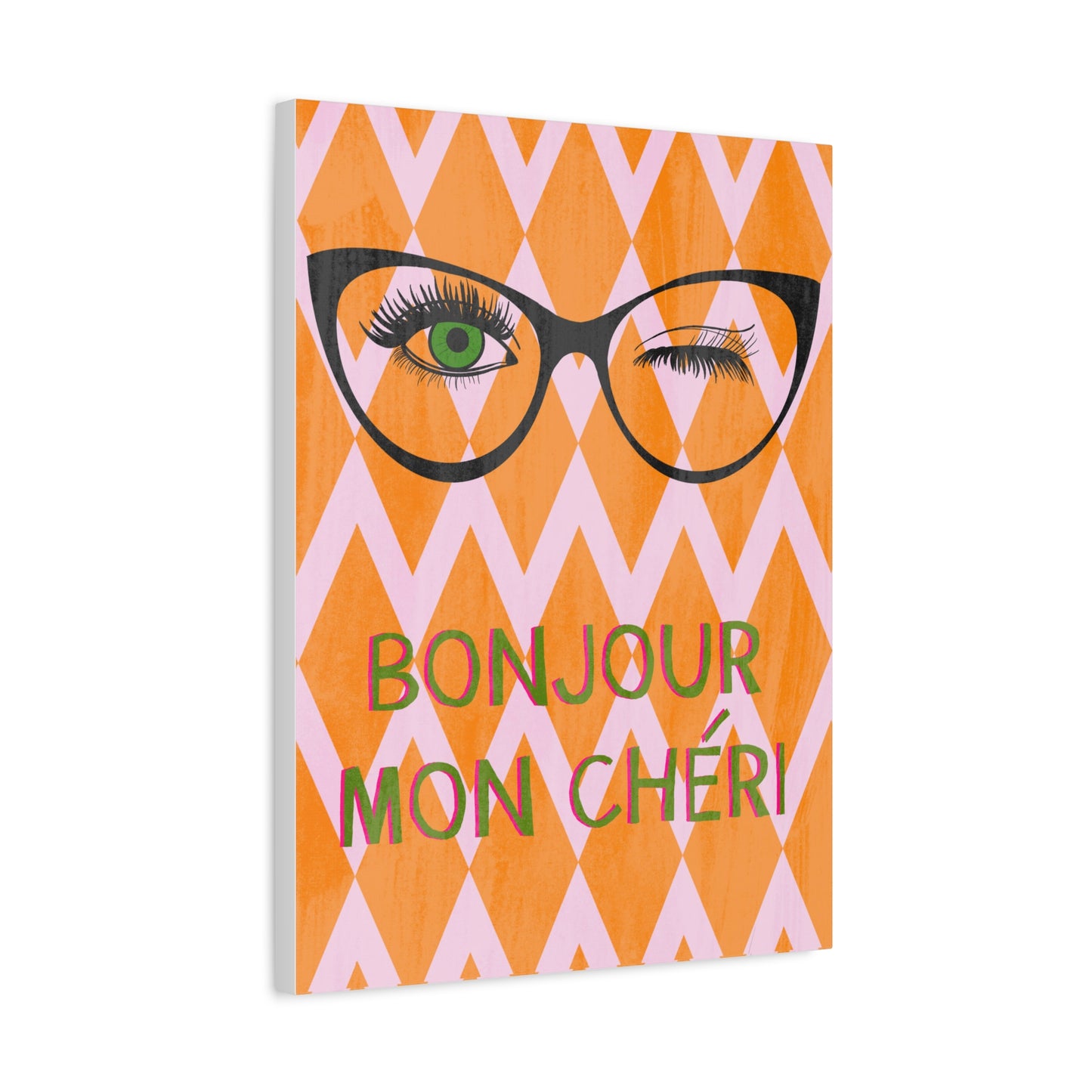 Canvas Wall Art - Bonjour Mon Cheri