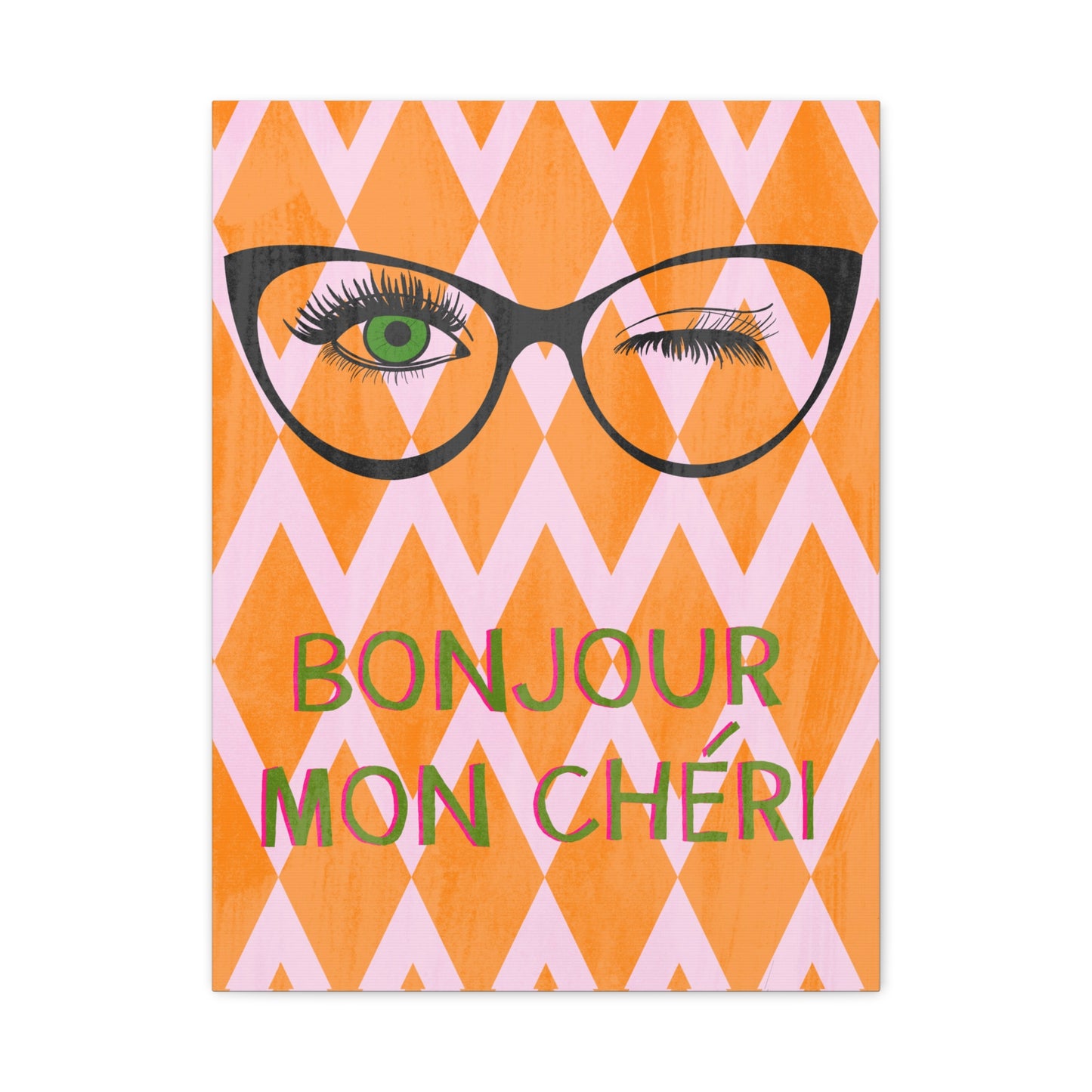 Canvas Wall Art - Bonjour Mon Cheri