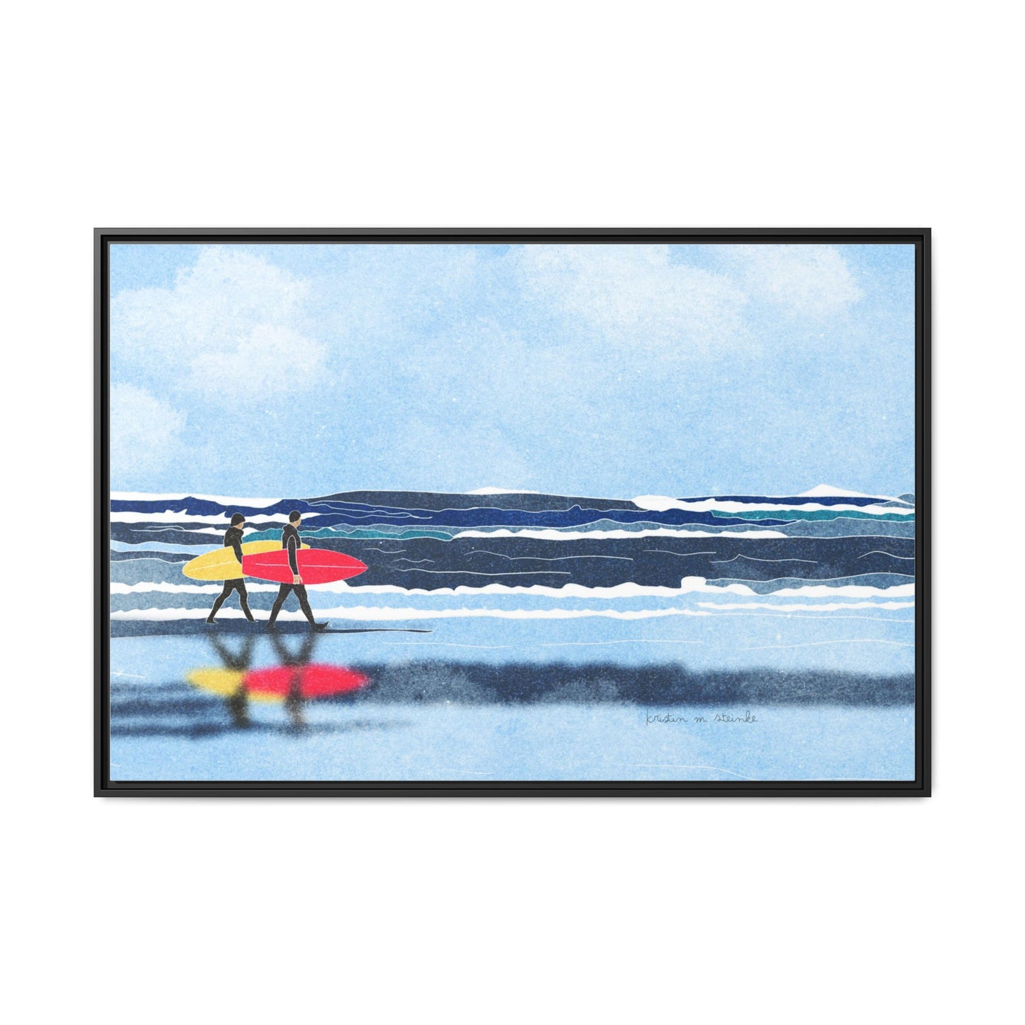 Canvas Print Surfers Wall Art