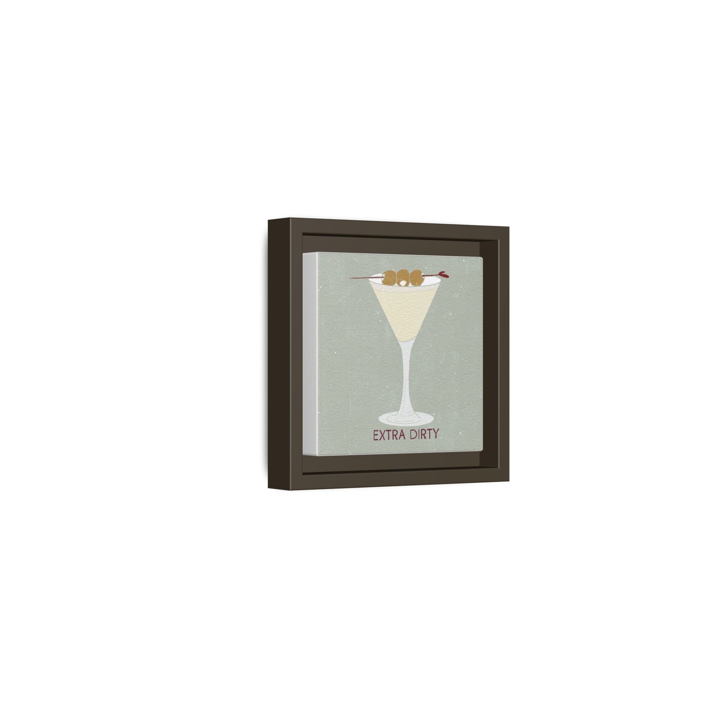 Canvas Print - Extra Dirty Martini with Bleu Cheese Stuffed Olives