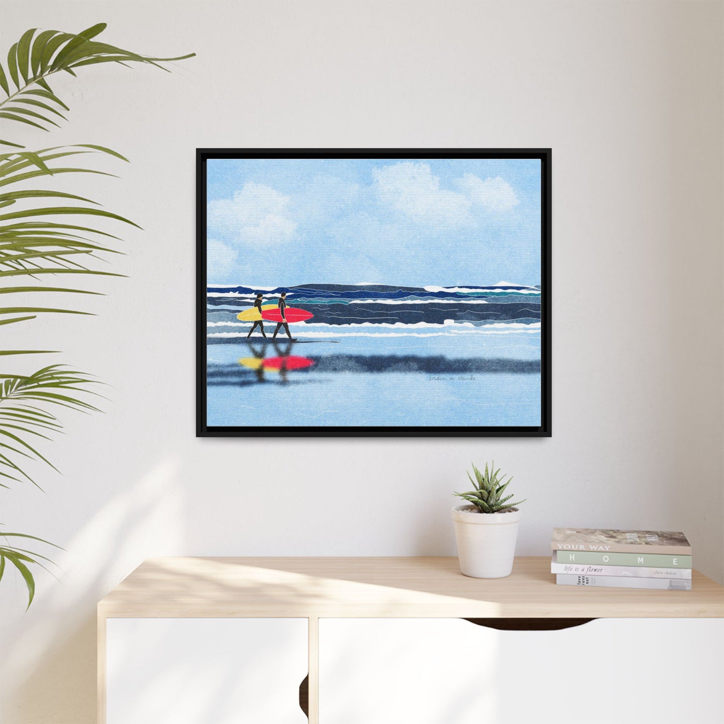 Canvas Print Surfers Wall Art