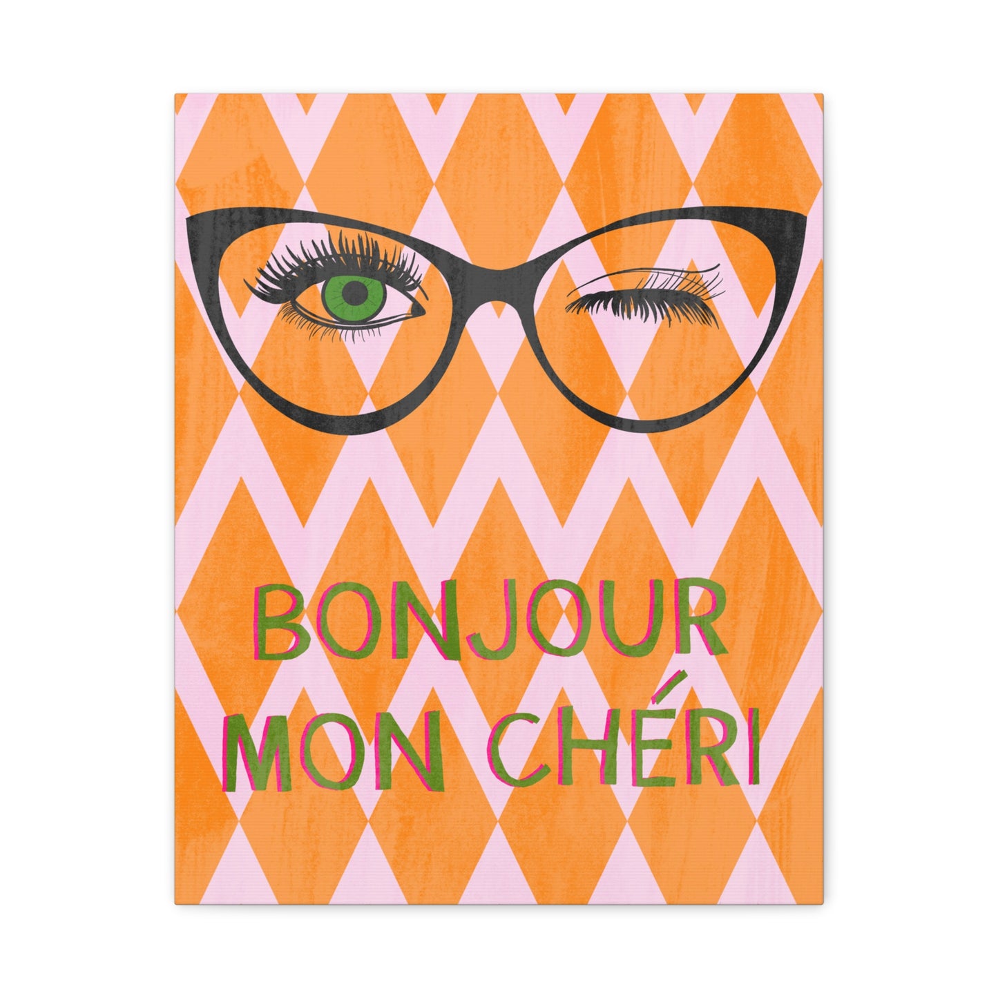 Canvas Wall Art - Bonjour Mon Cheri