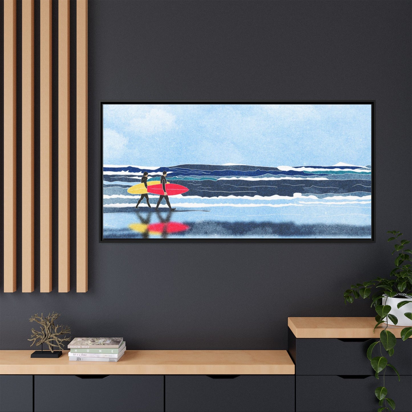 Canvas Print Surfers Wall Art