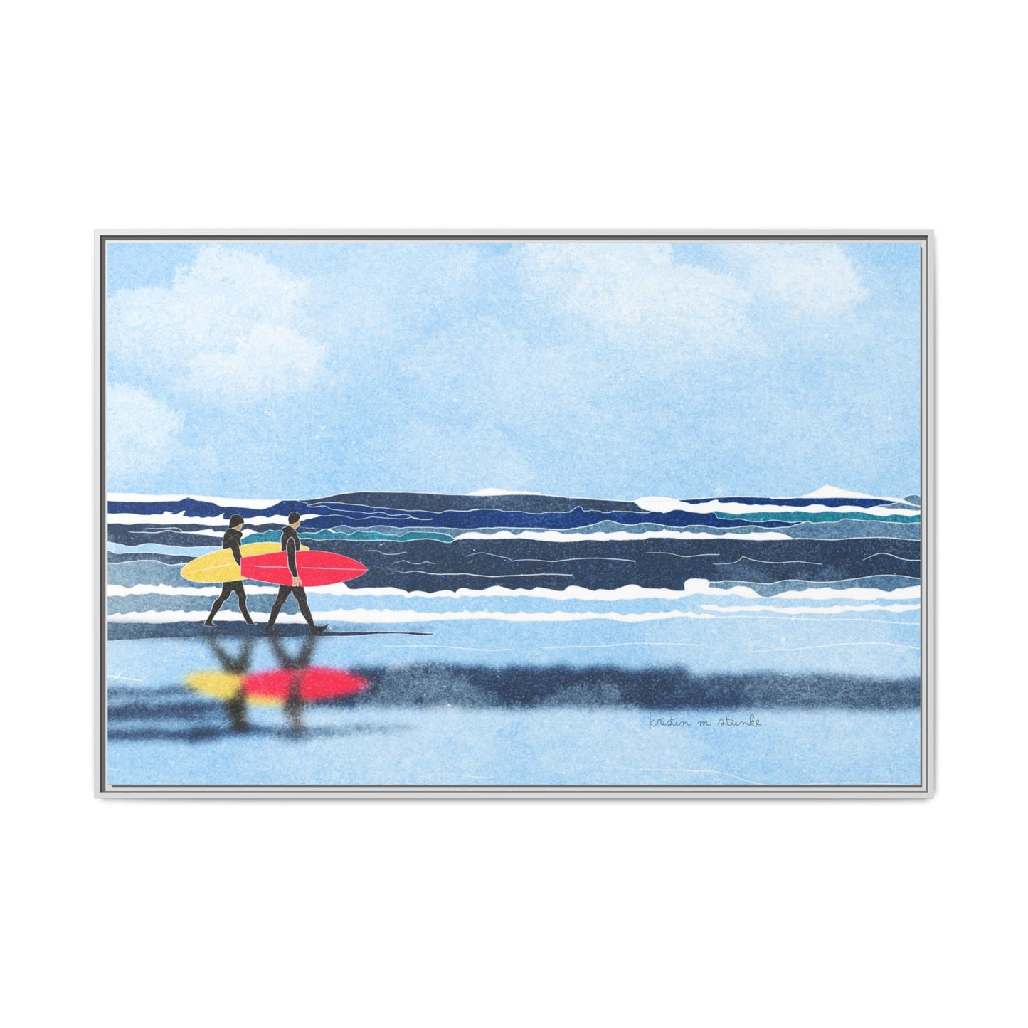 Canvas Print Surfers Wall Art