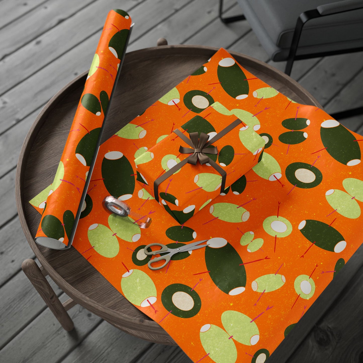 Gift Wrap Papers - stuffed cocktail olives