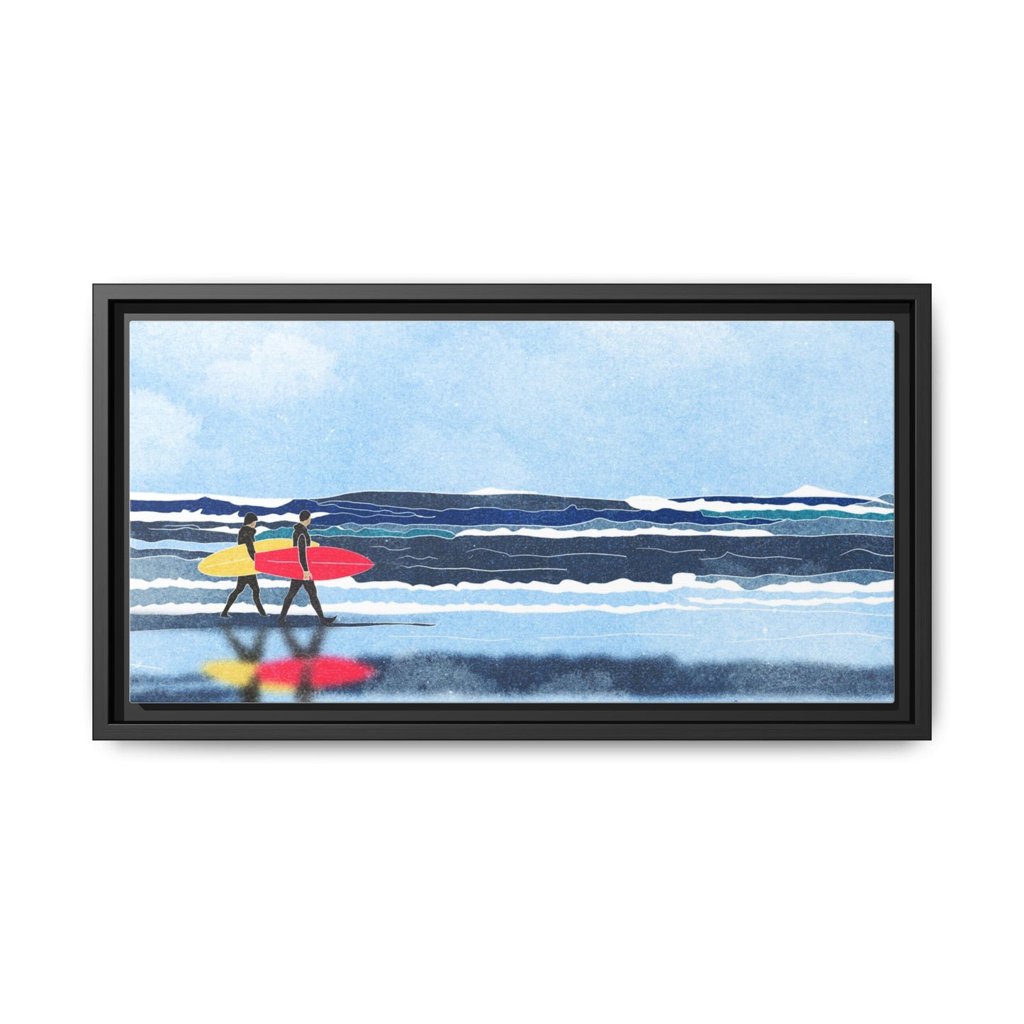 Canvas Print Surfers Wall Art