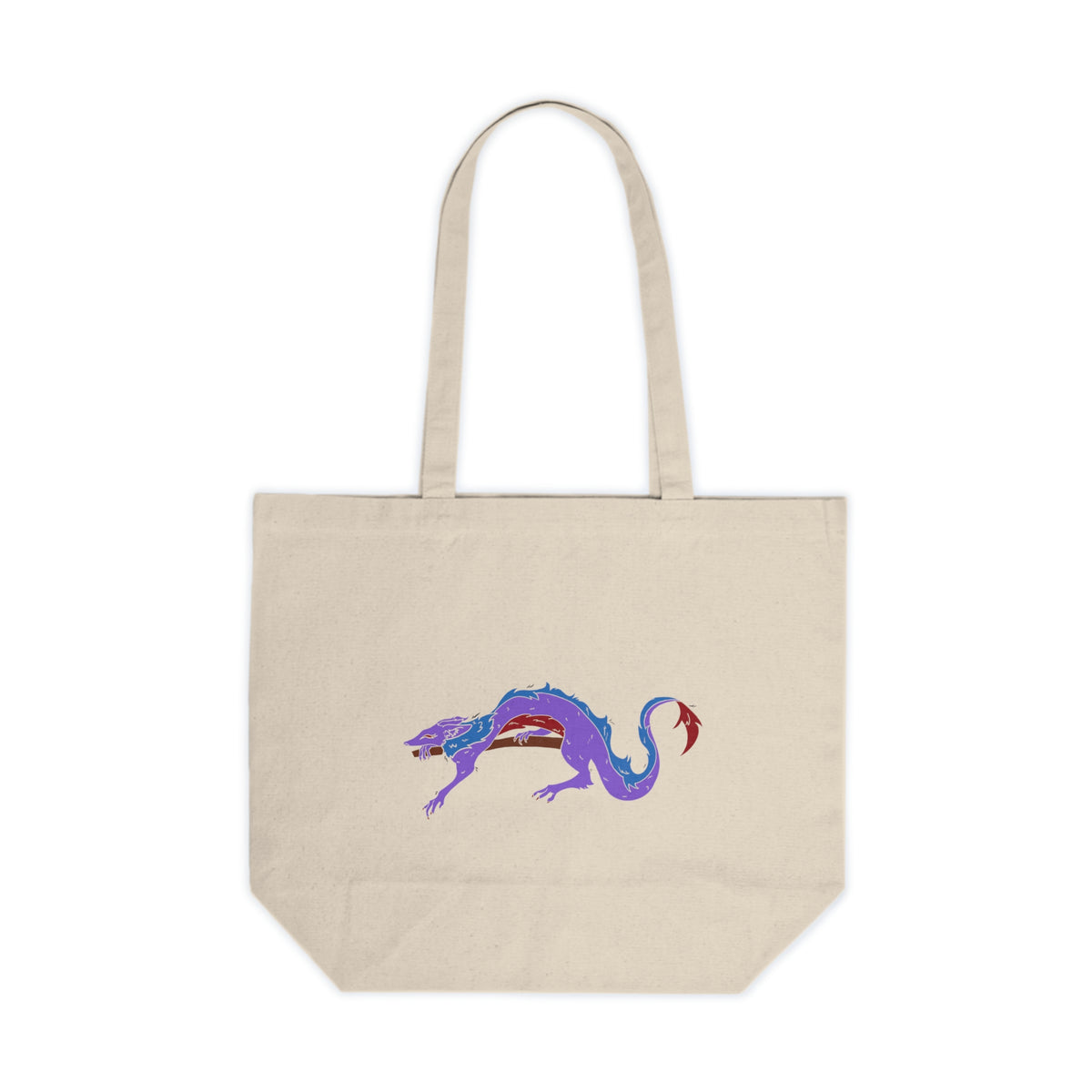 Fierce Dragon Canvas Tote Bag — Original art by Olivia Lagerlof