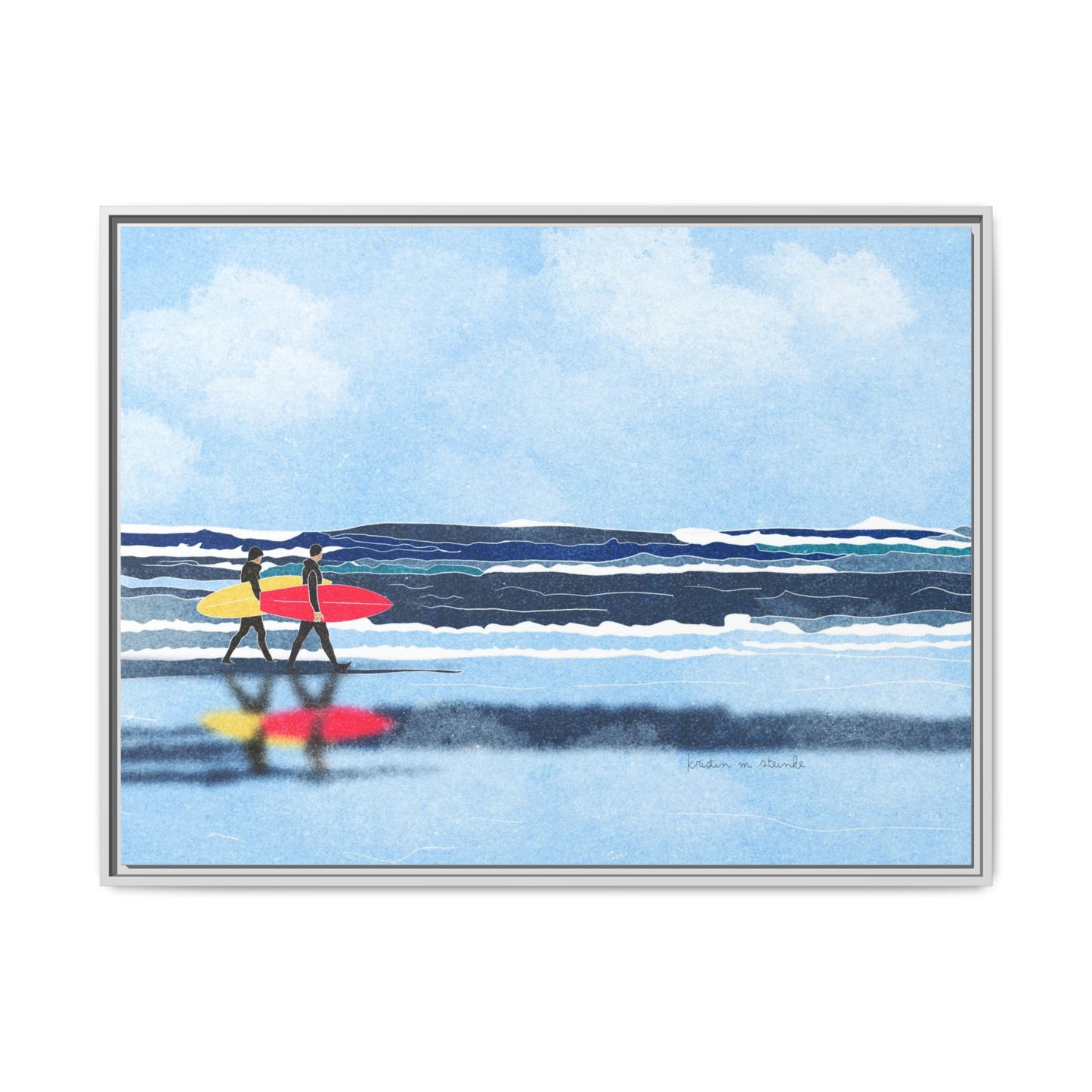 Canvas Print Surfers Wall Art