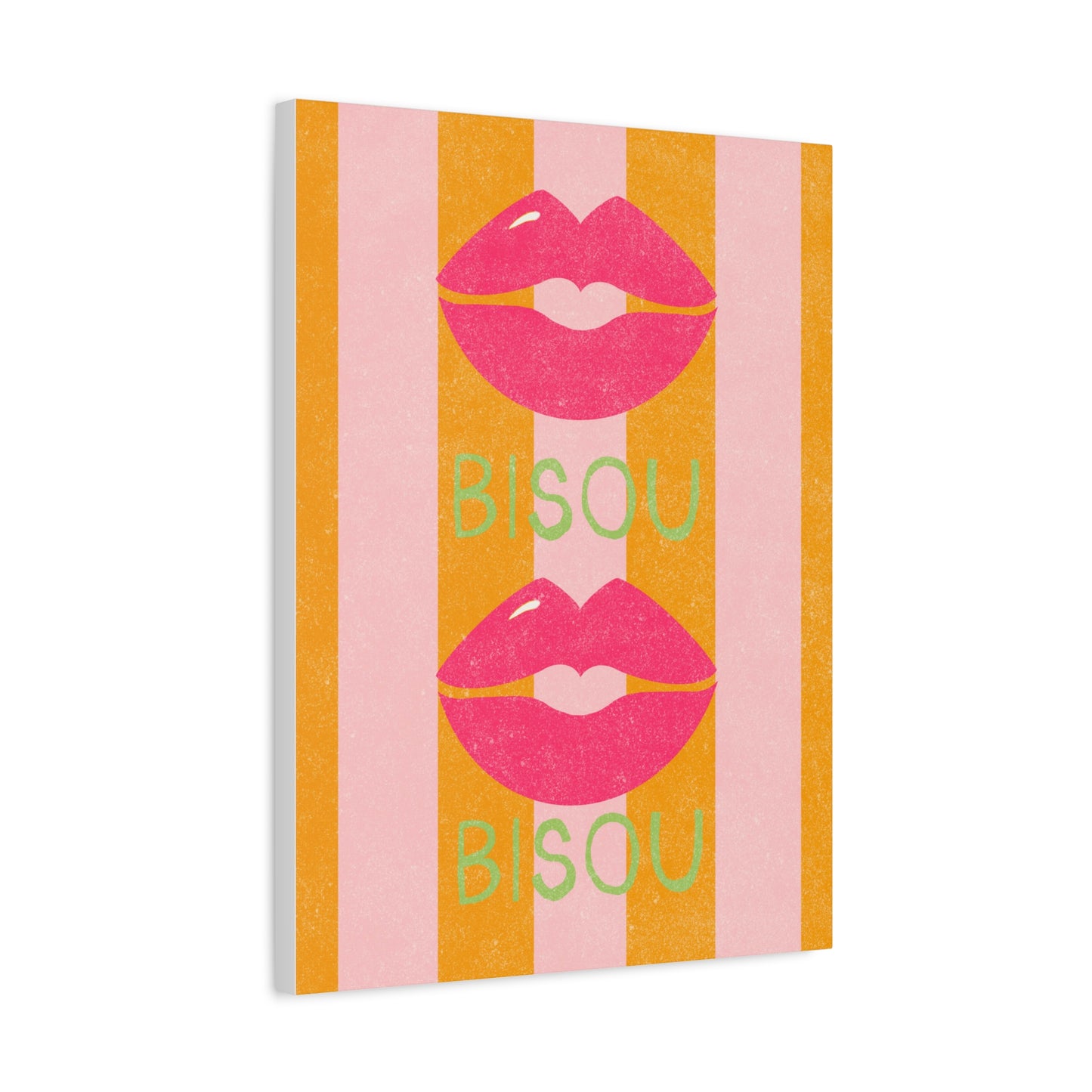 Canvas Print French Kiss Art "Bisou"