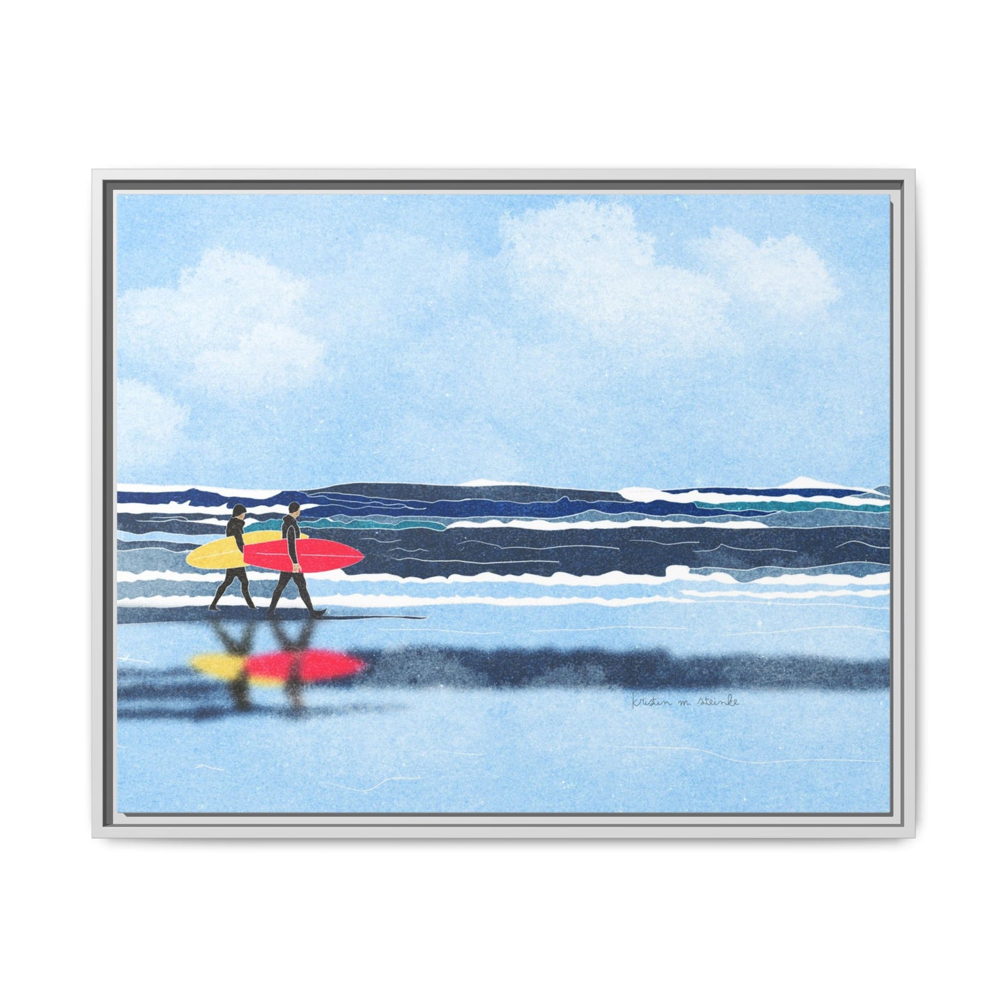 Canvas Print Surfers Wall Art