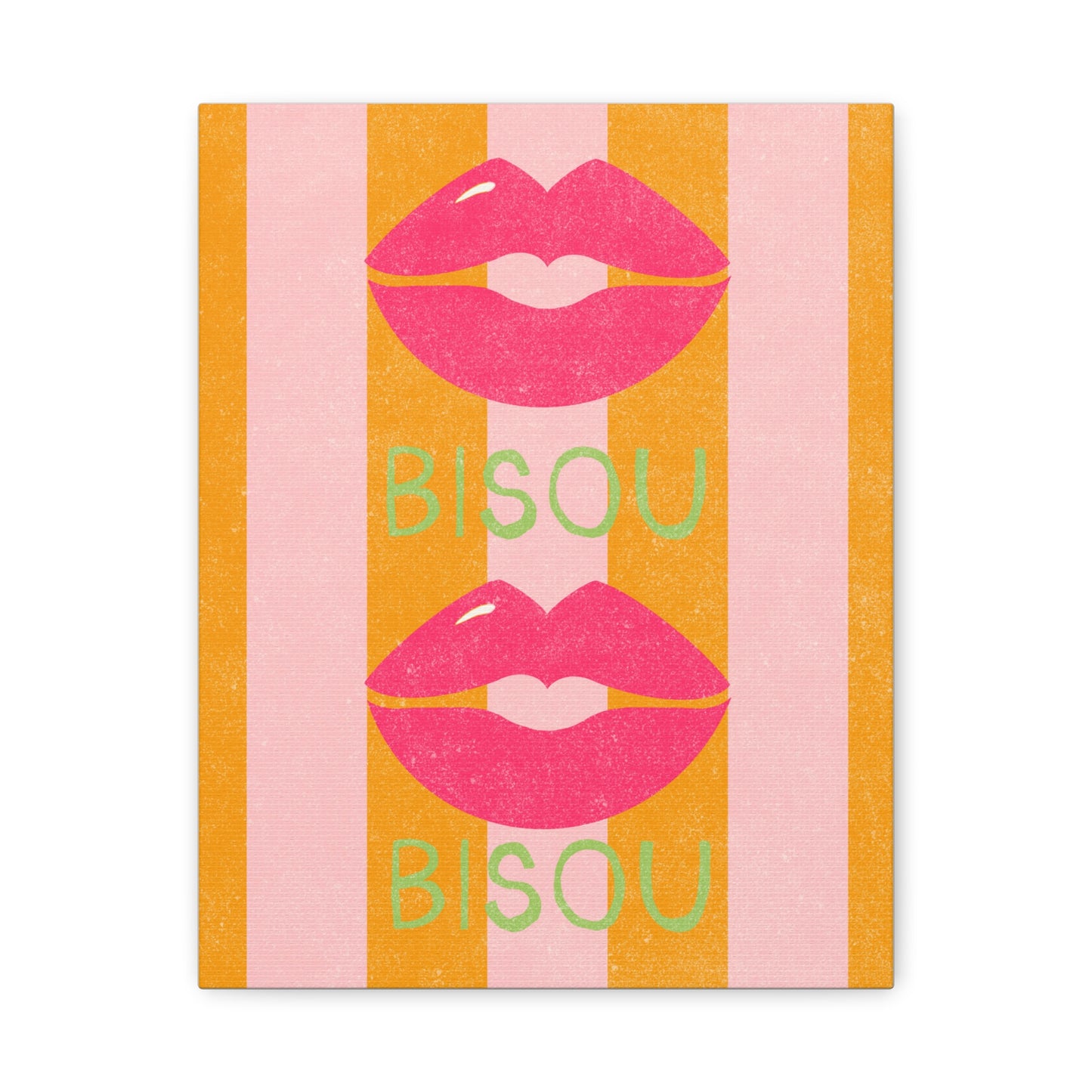 Canvas Print French Kiss Art "Bisou"
