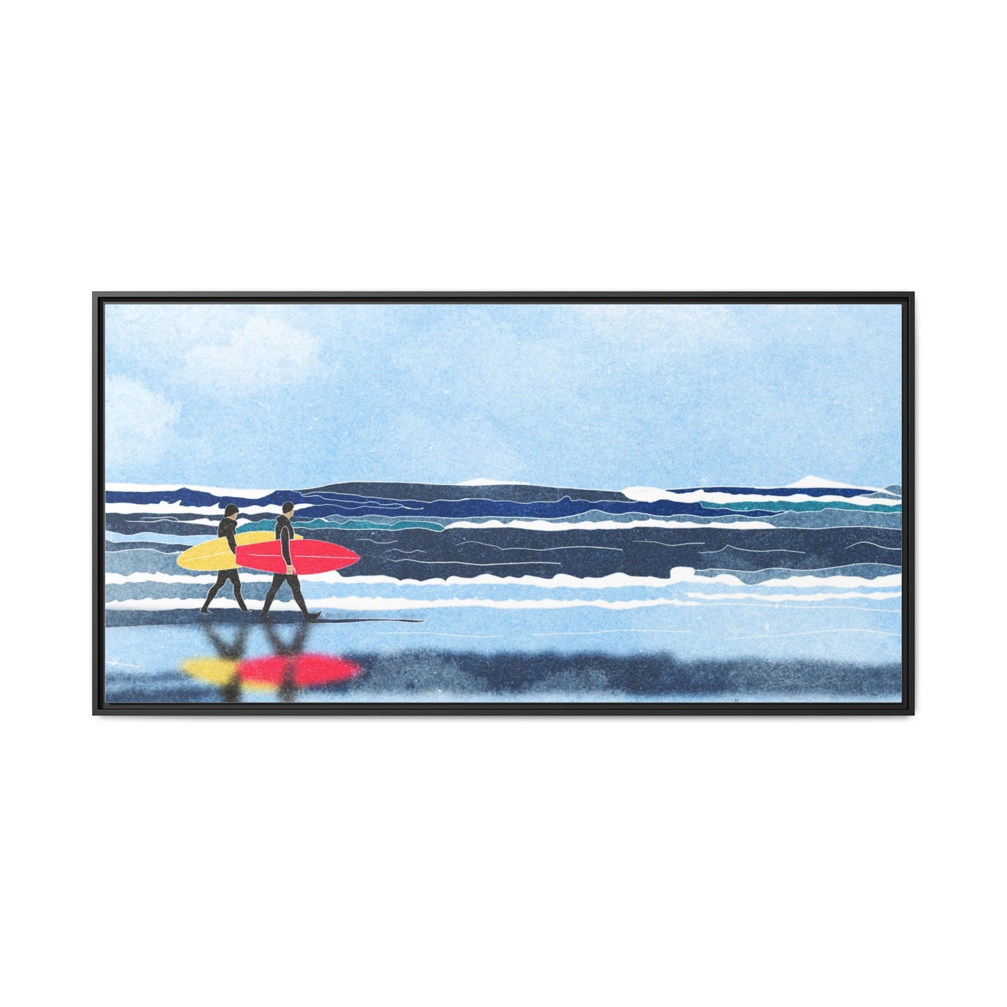 Canvas Print Surfers Wall Art