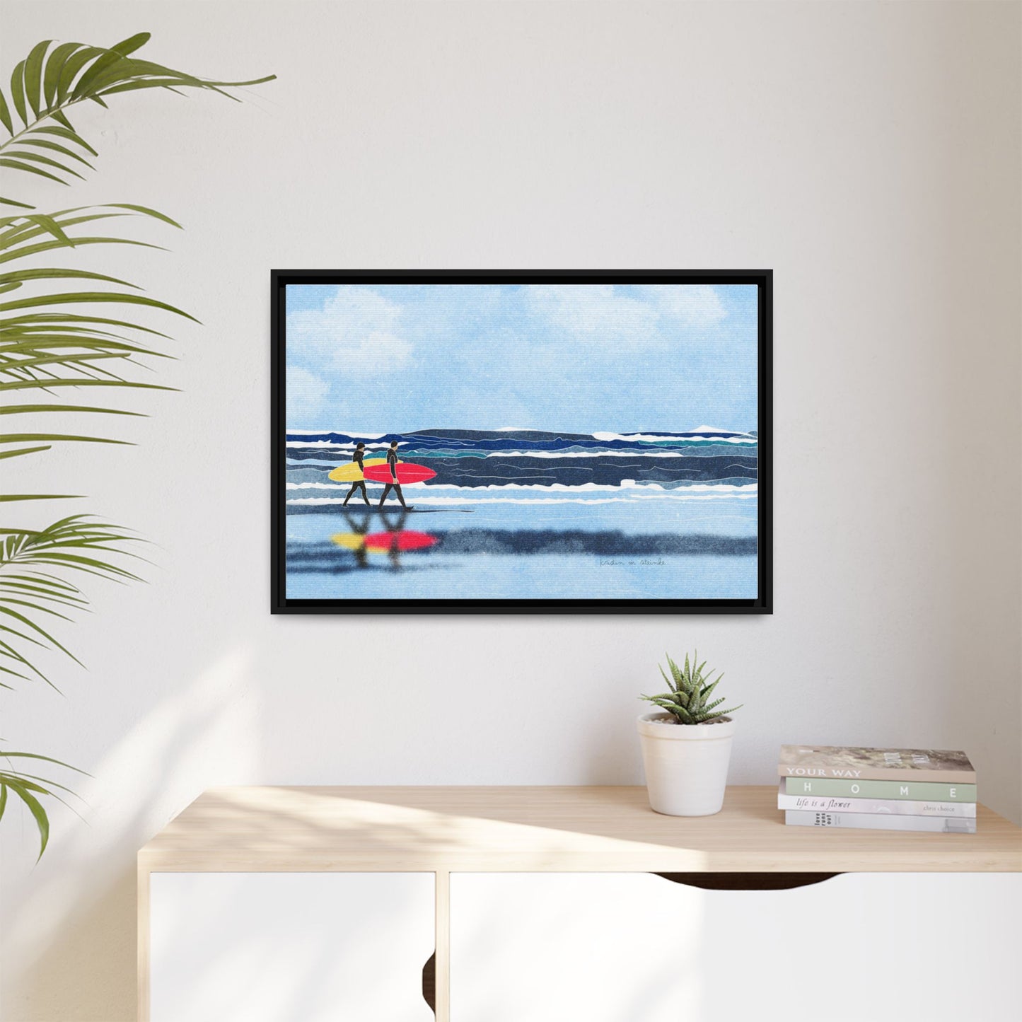 Canvas Print Surfers Wall Art