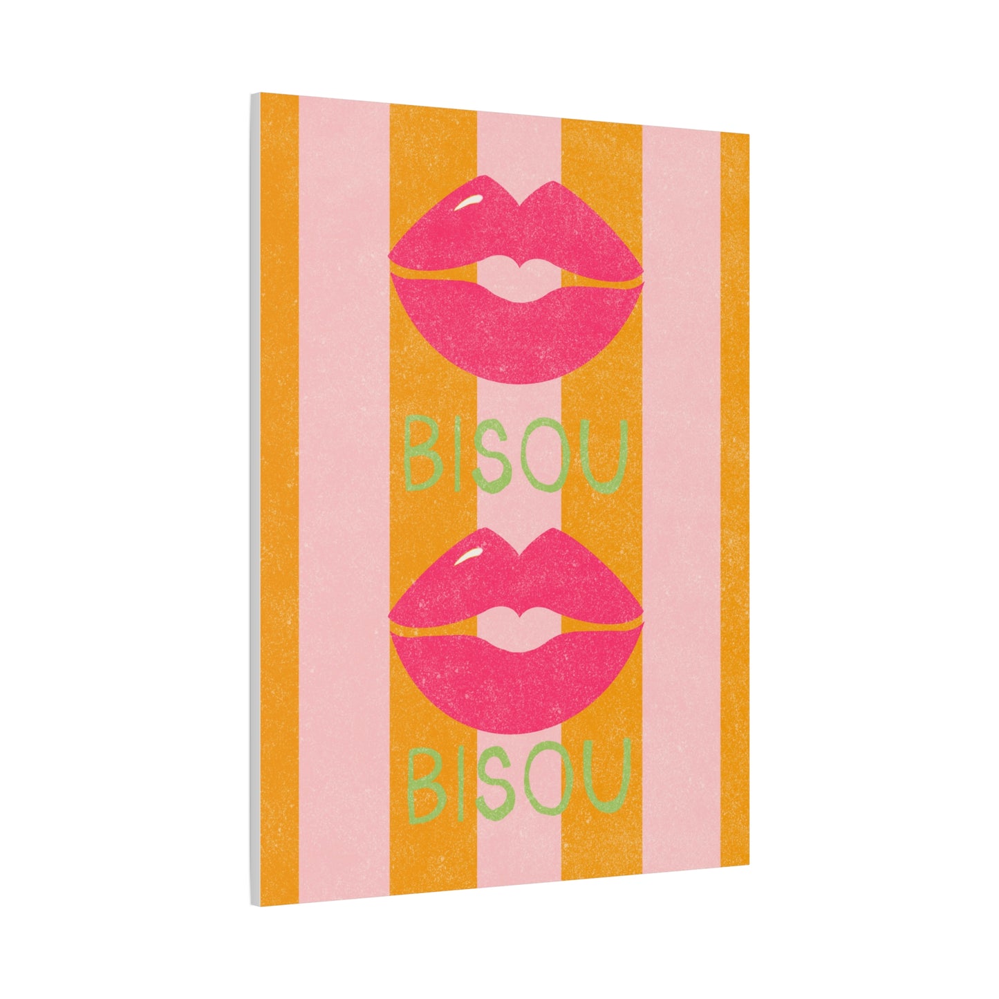 Canvas Print French Kiss Art "Bisou"
