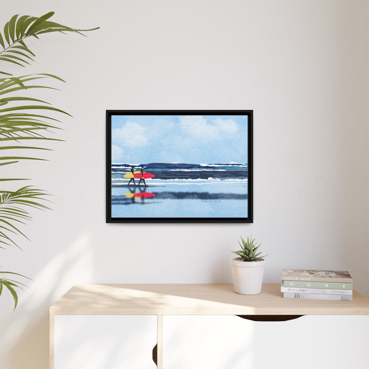 Canvas Print Surfers Wall Art