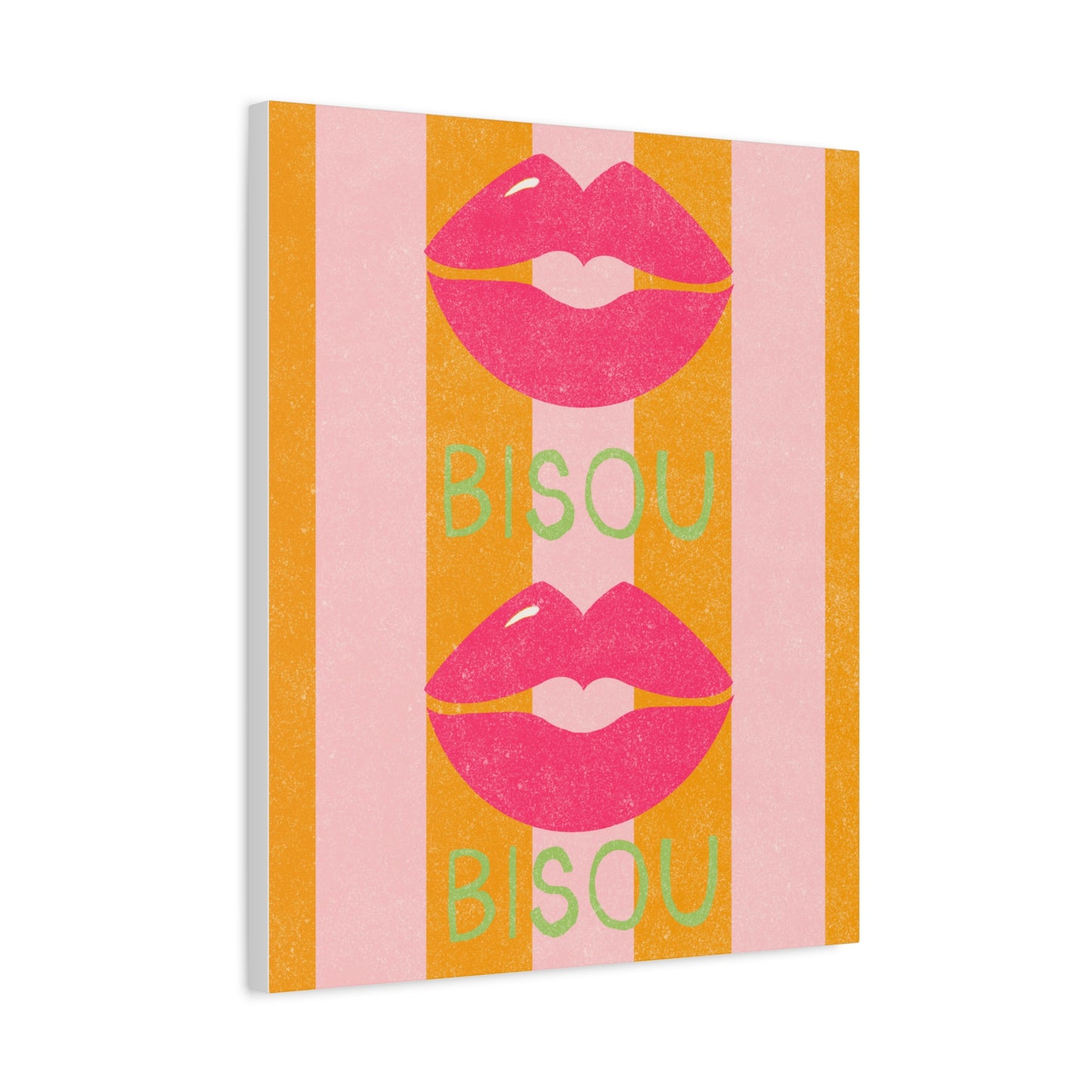 Canvas Print French Kiss Art "Bisou"